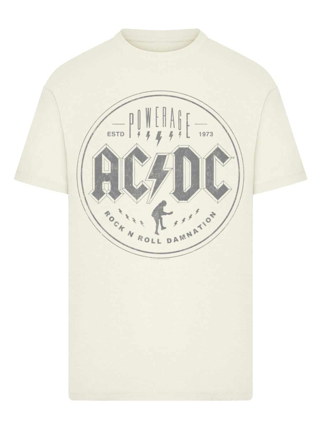 ACDC Rock n Roll Damnation con camiseta redonda de cuello