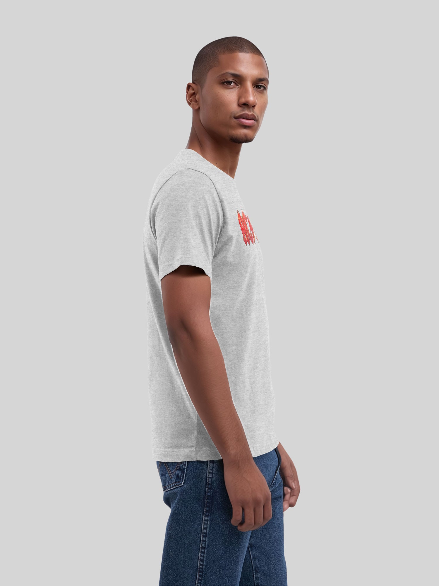 ACDC Dark Red Logo with True Blanks | Mens Regular Tee