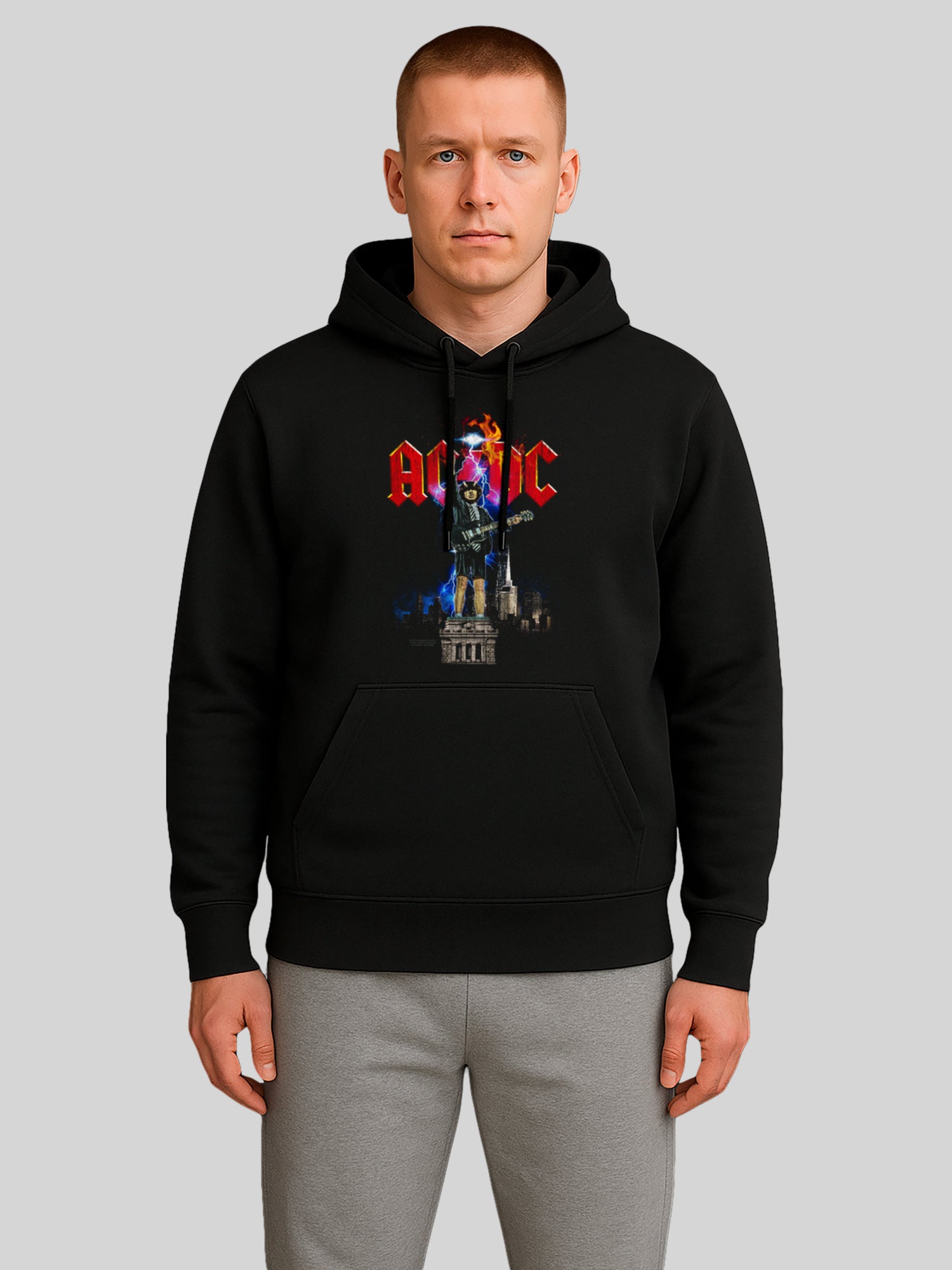 AC / DC Angus NYC Lightning Men's Organic Hoodie