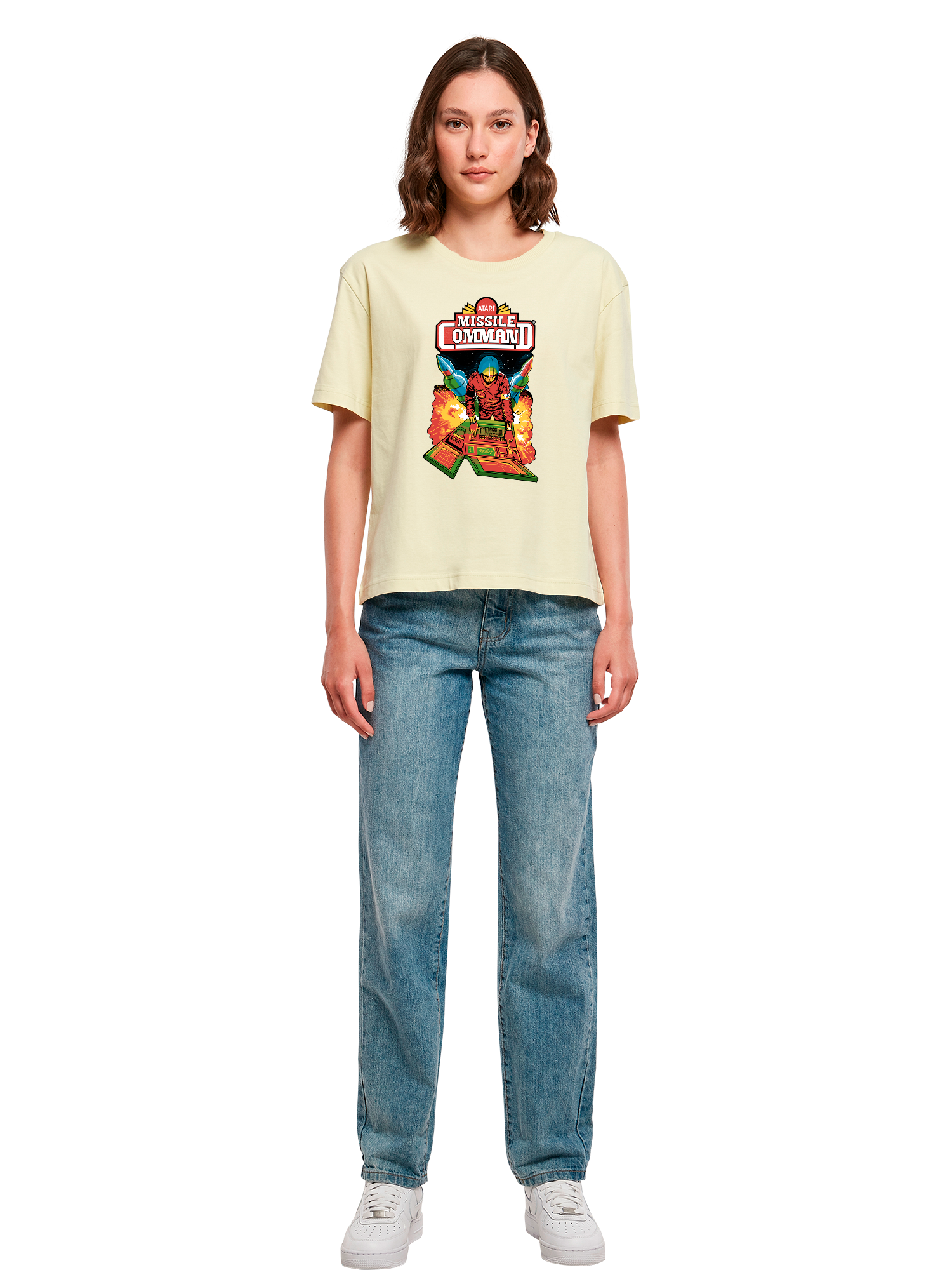 Missile Command Hanger Atari Retro Gaming with Ladies Everyday Tee