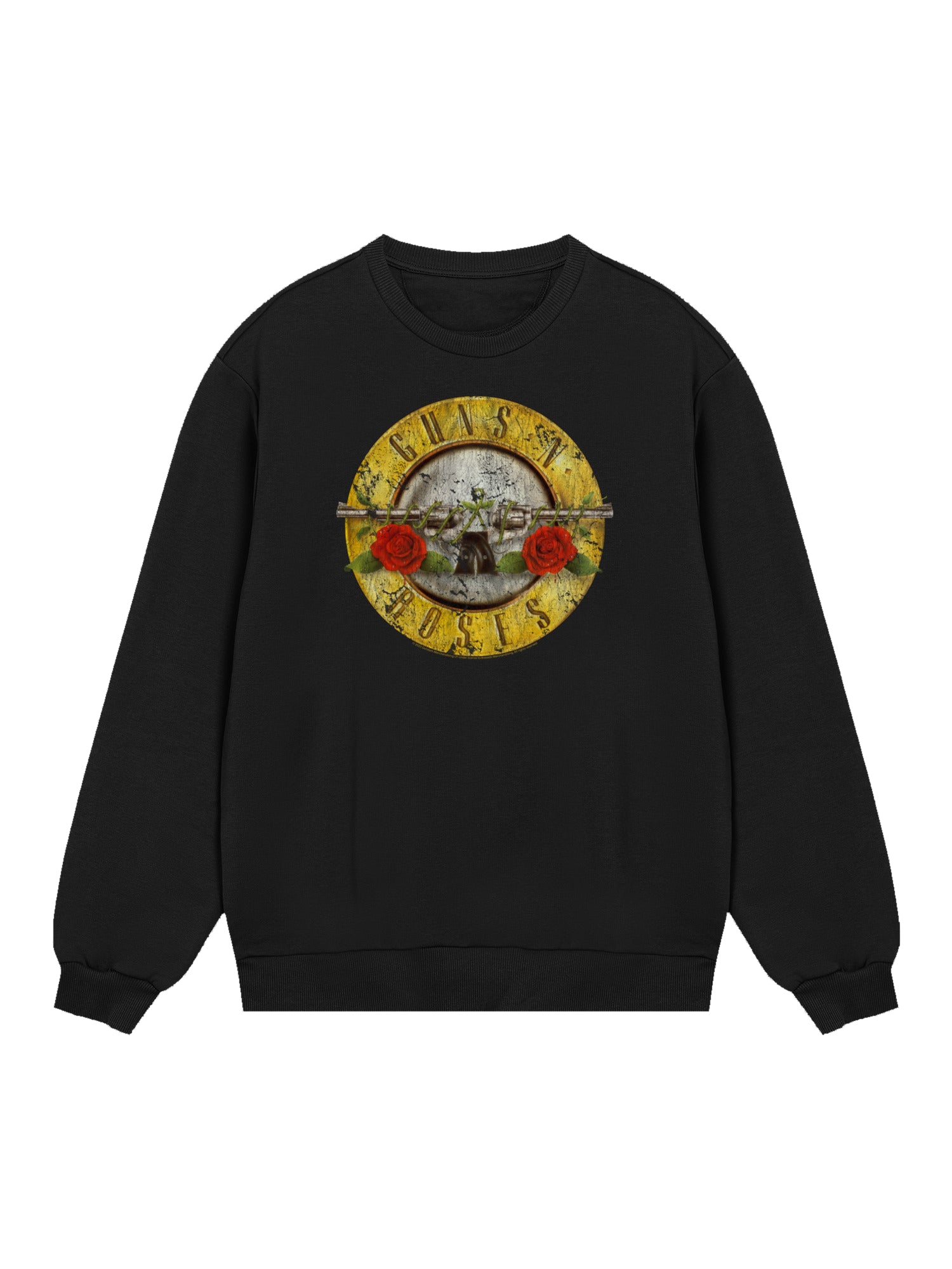 Guns 'n' Roses Vintage Bullet Logo with True Blanks | Mens Regular Sweat