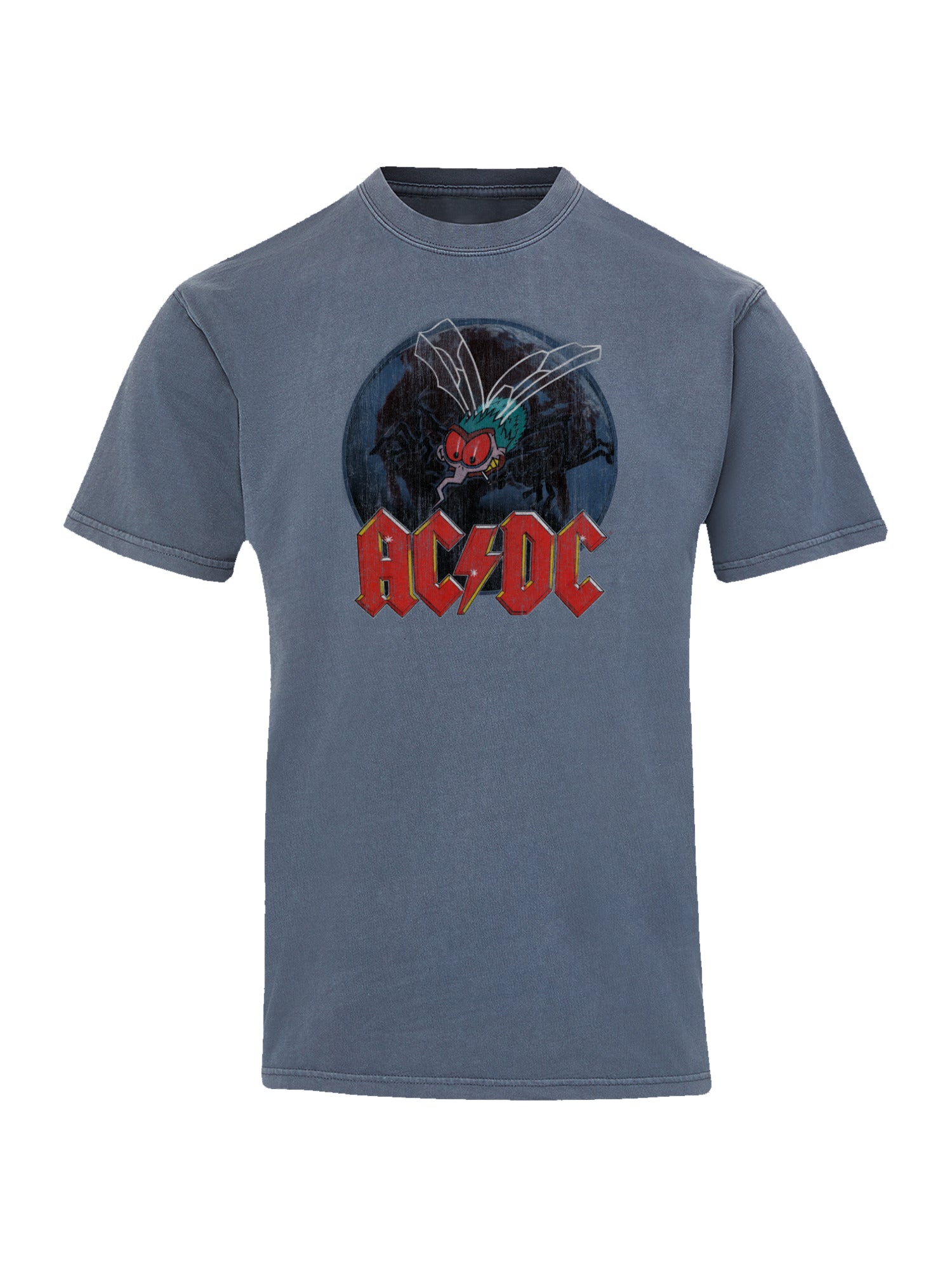 ACDC Fly sur le mur avec un tee-shirt de couleur côtière