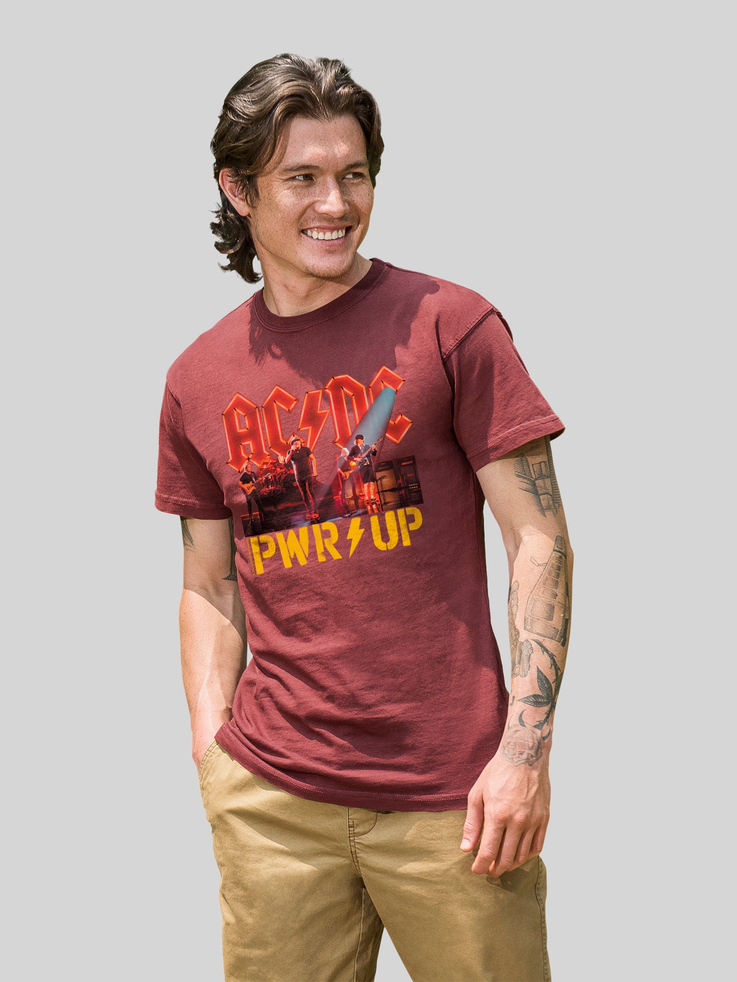 AC/DC PWRUP Stage Lights with Coastal Color Tee