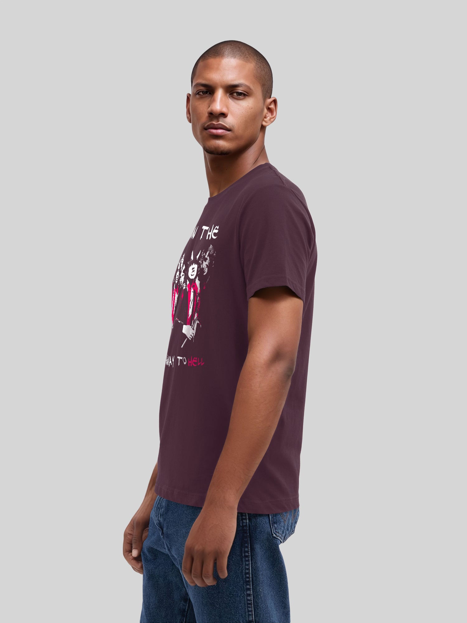 AC / DC Je suis sur l'autoroute T-shirt biologique pour hommes