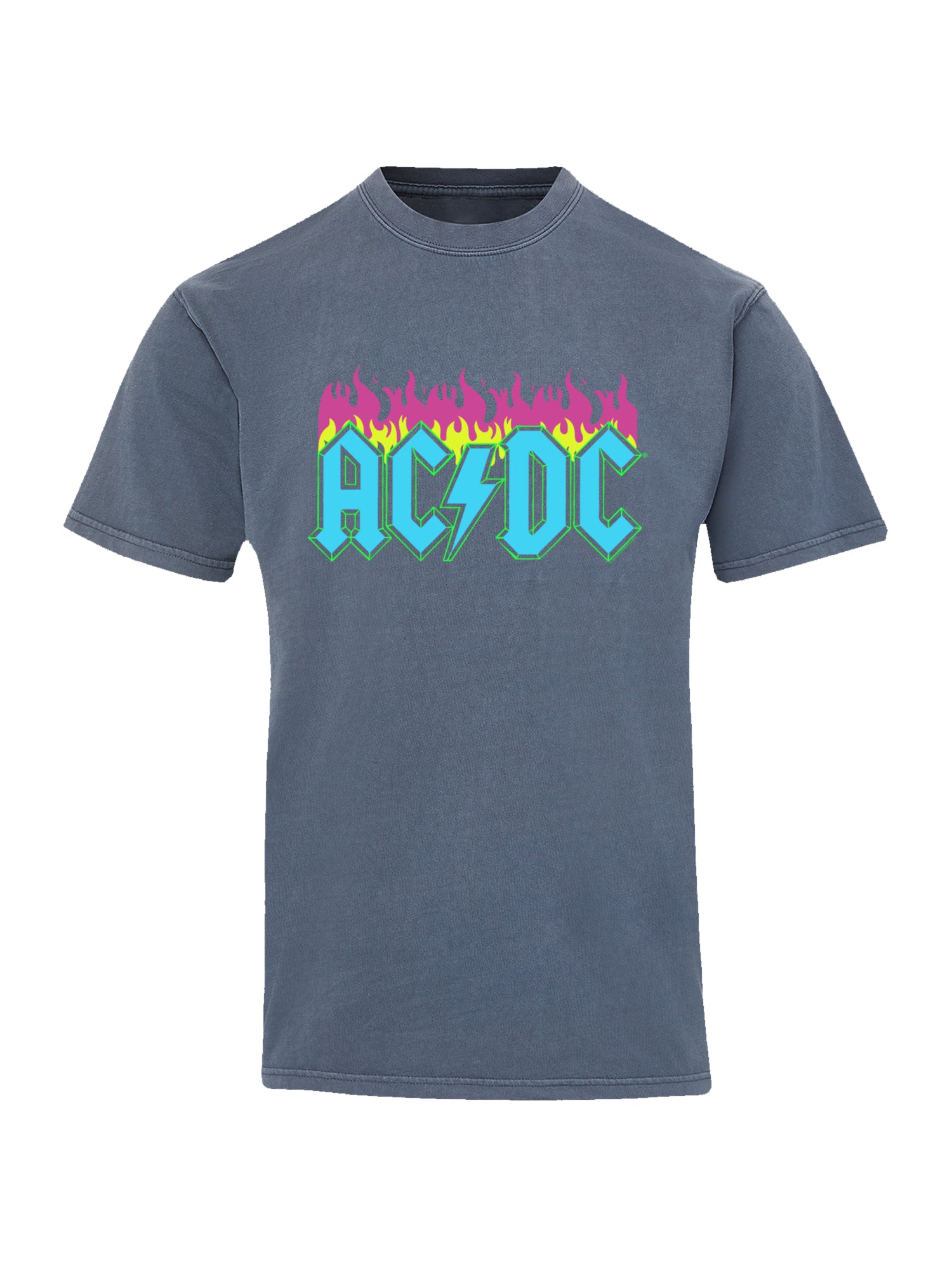 AC/DC Neon Flames with Coastal Color Tee