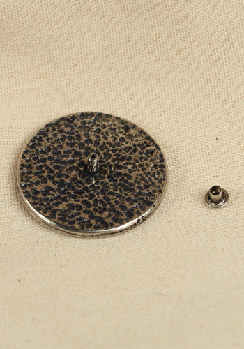 Rivet-Plate Flower Antique Silver