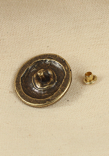 Rivet-Plate Cone Antique Brass