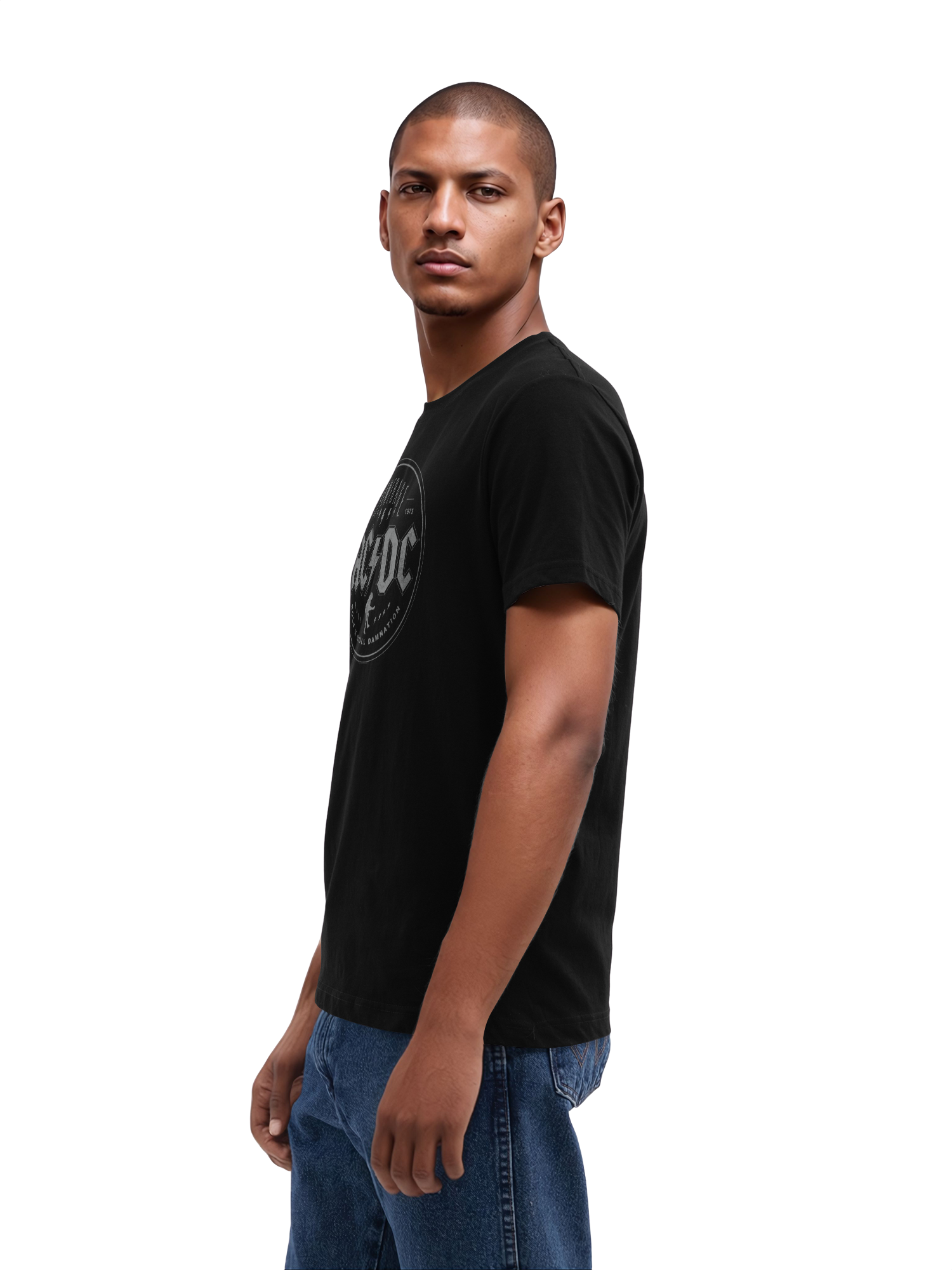 ACDC Rock N Roll Damnation with True Blanks | Mens Regular Tee