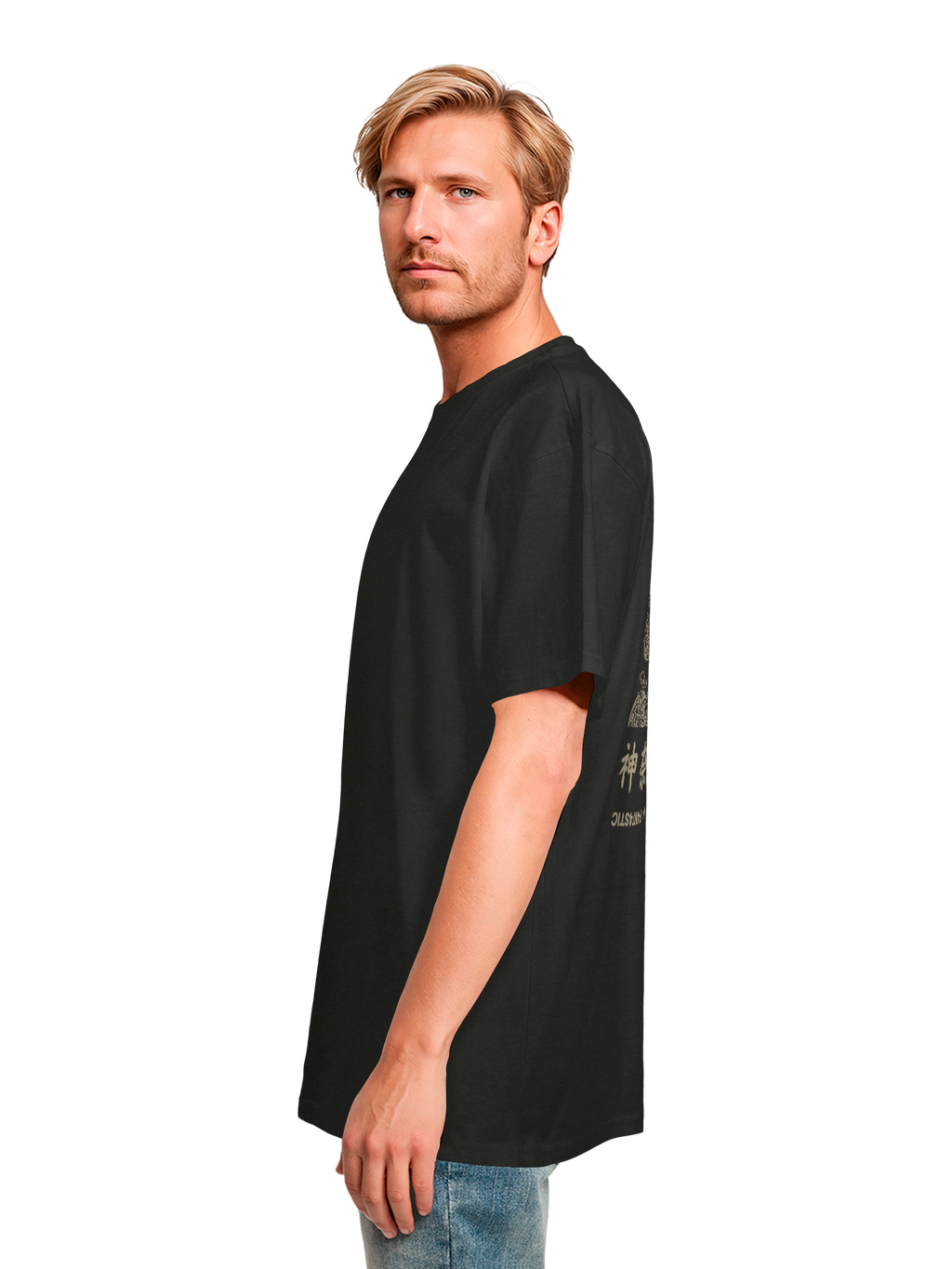 T-shirt surdimensionné lourde Kanagawa Wave