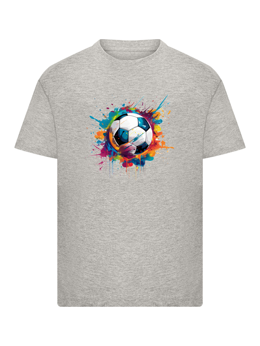 T-shirt pour enfants de ballon de football coloré