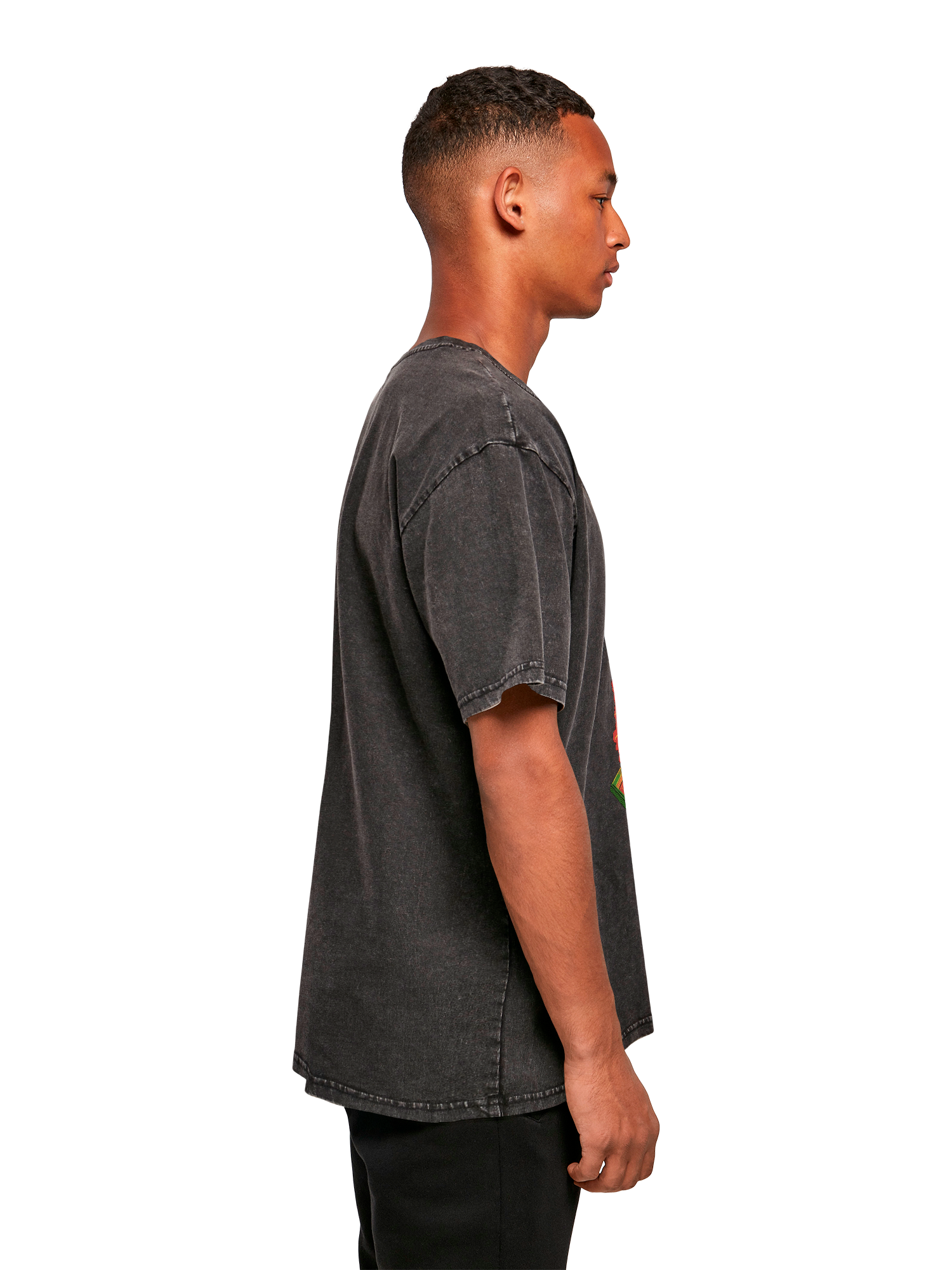 Missile Command Hanger Atari Retro Gaming with Acid Washed Heavy Oversize Tee