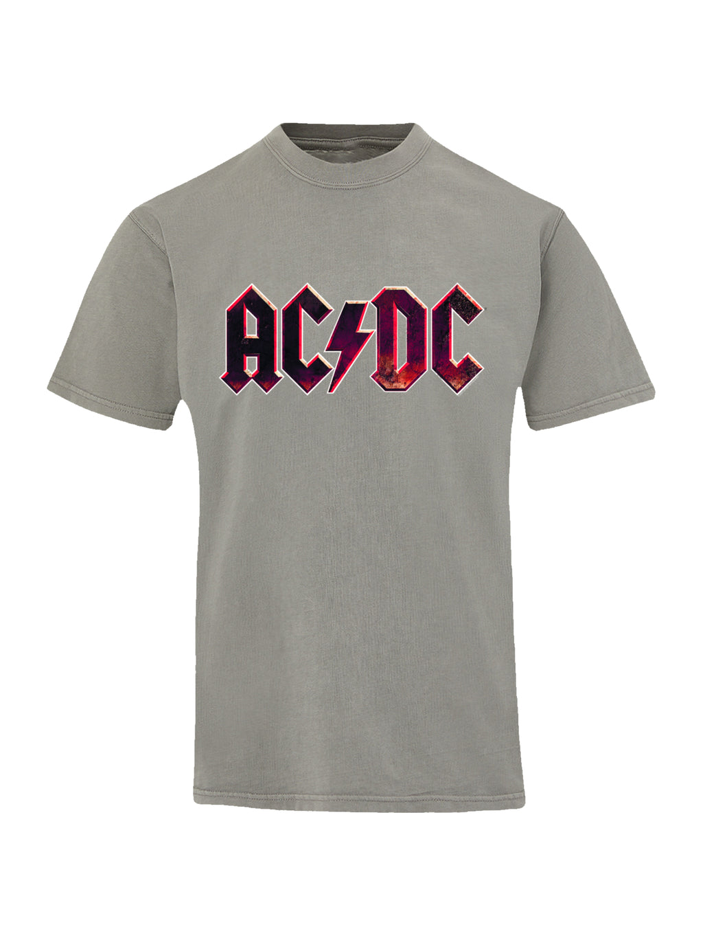 AC/DC Raw Distressed Logo with Coastal Color Tee