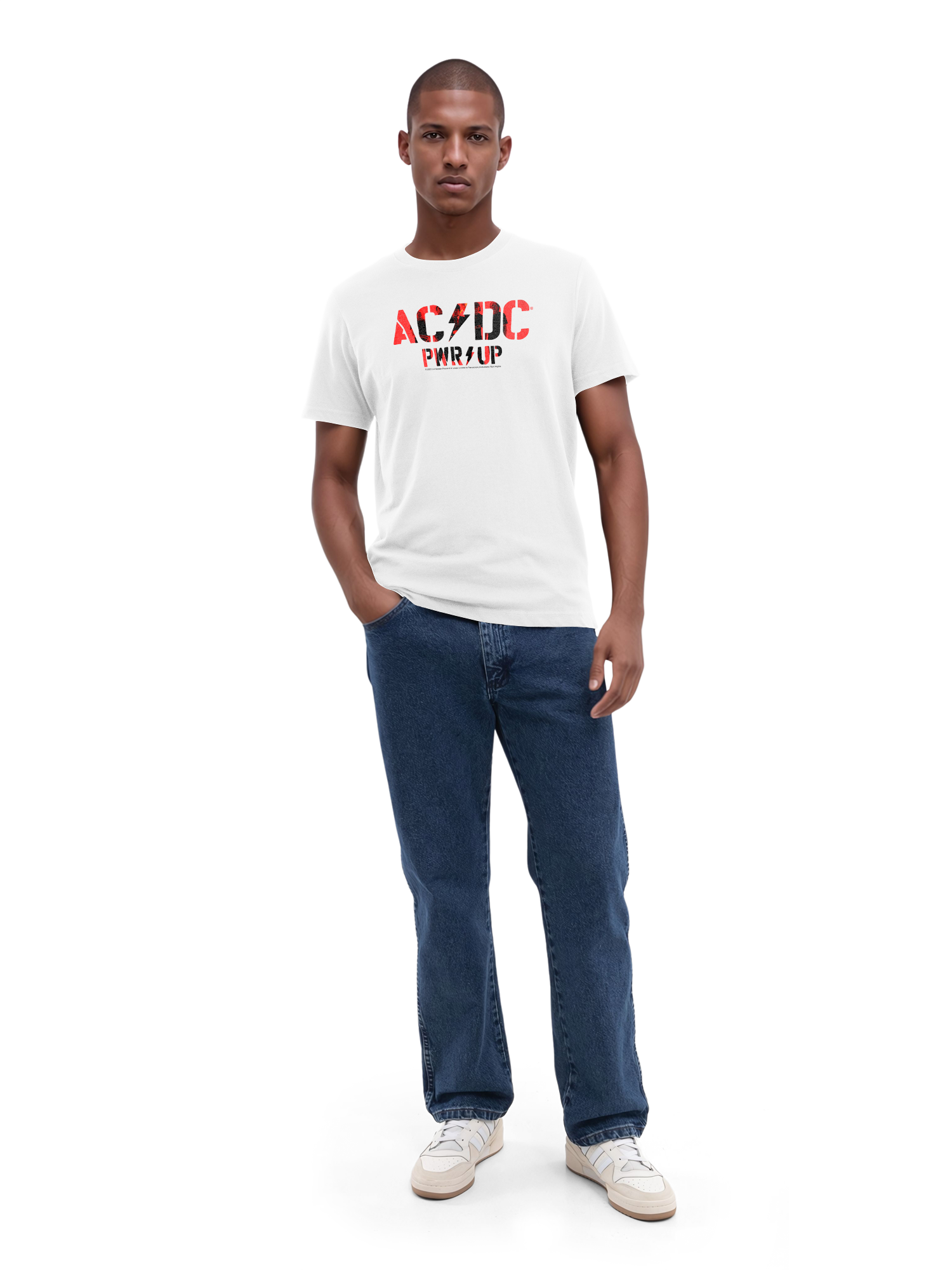 T-shirt organique du logo AC / DC Pwrup Photo
