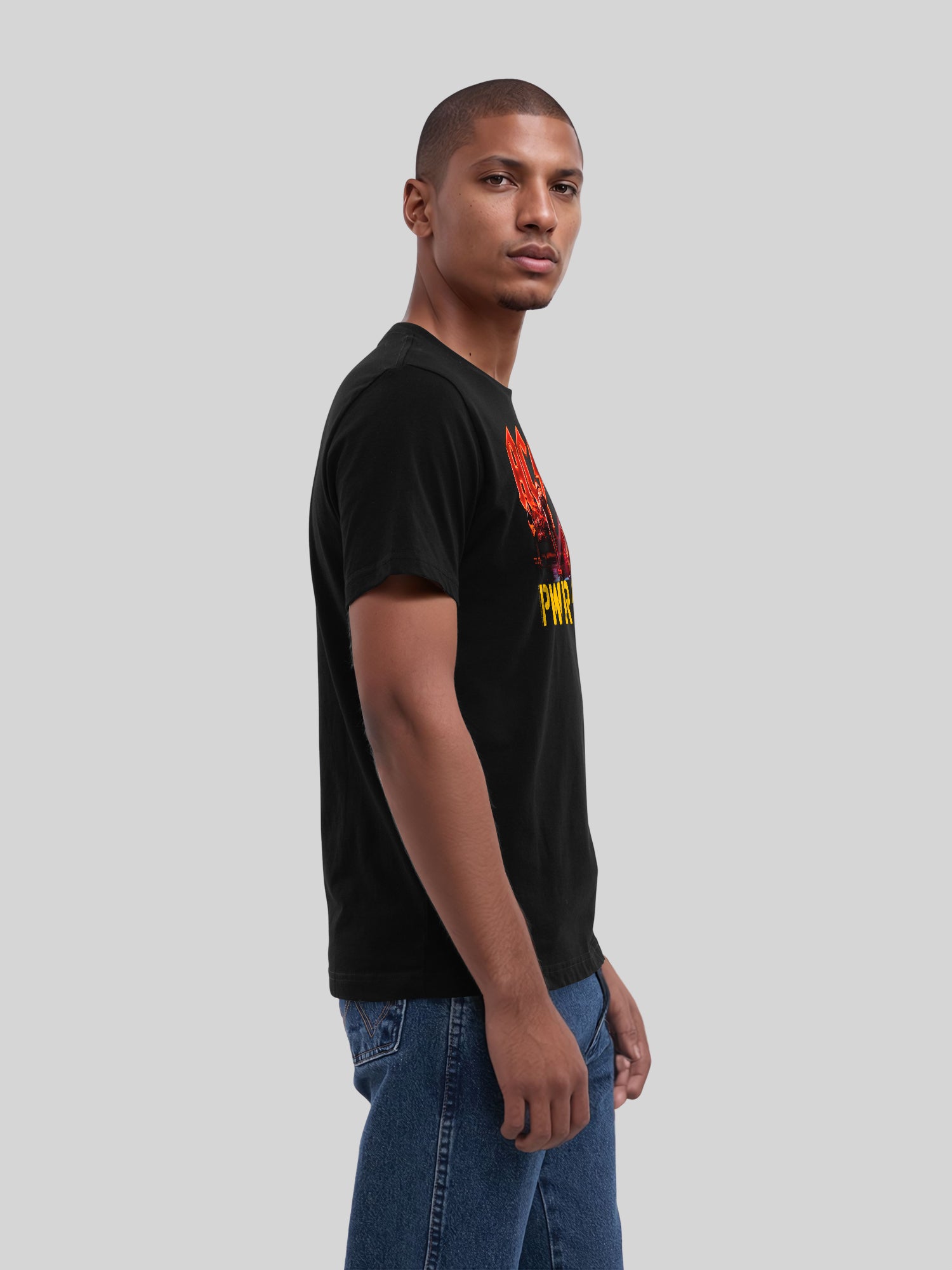 ACDC Pwrup Stage Lights avec True Blanks | Tee-shirt régulier pour hommes
