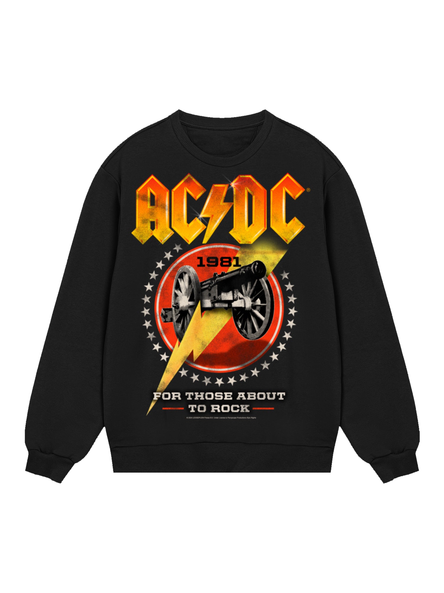 AC / DC pour ceux qui sont sur le point de basculer 1981 Sweat-shirt biologique pour hommes