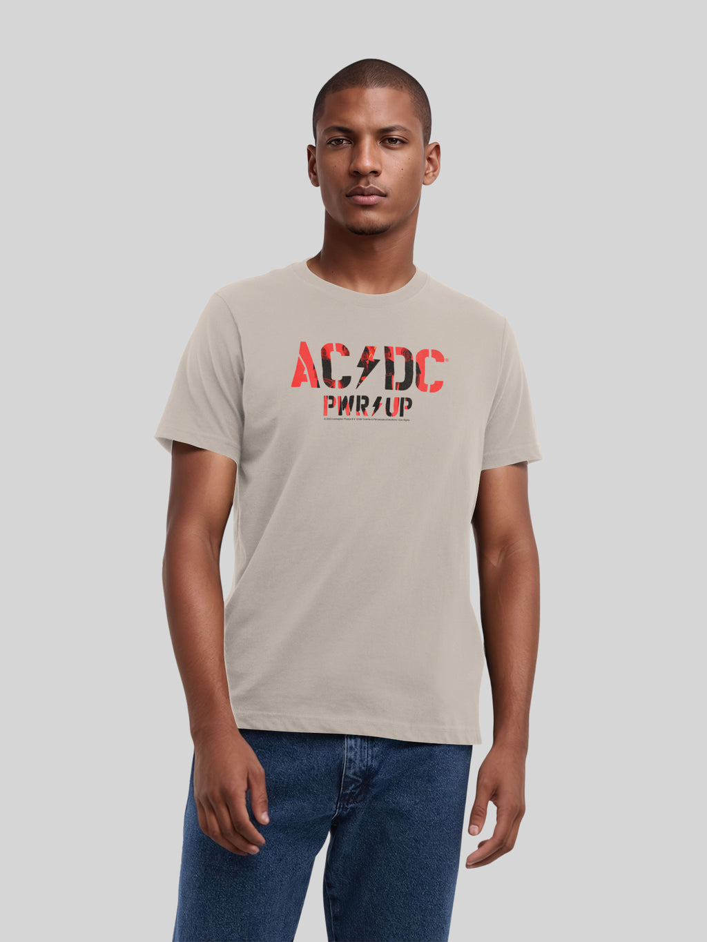 T-shirt organique du logo AC / DC Pwrup Photo