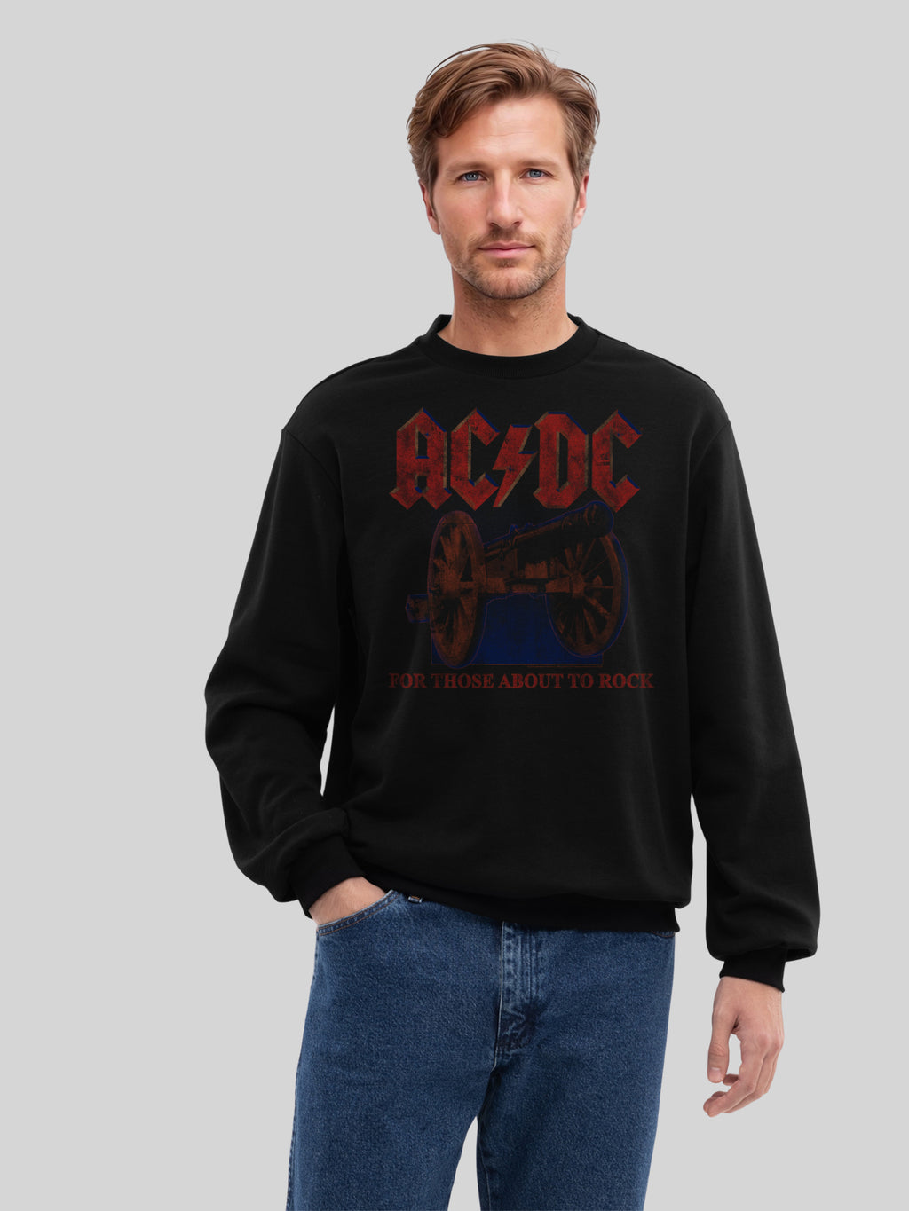 AC / DC pour ceux qui surviennent à basculer le sweat biologique pour hommes canon