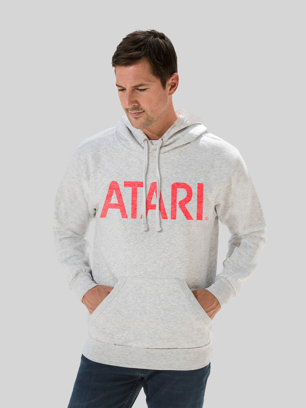 Atari Games Red Retro Gaming with Vintage Fleece Hood