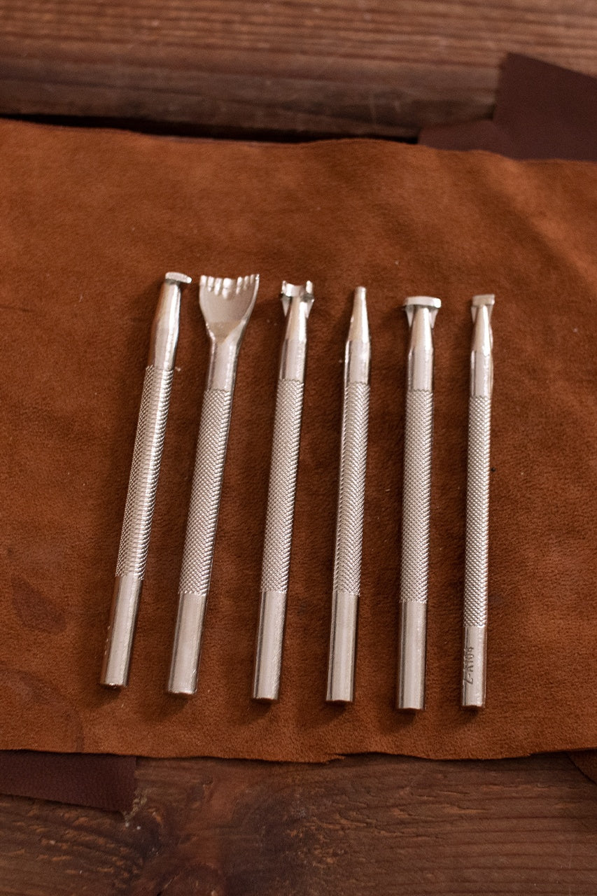 Embossing Tool Set (without Swivel Knife), 6 Parts