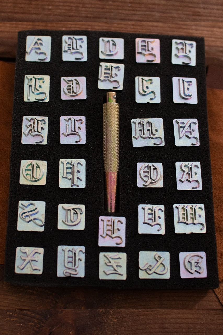 Embossing Tool Set Alphabet WOODSHAPE (19.05 mm) main image 1