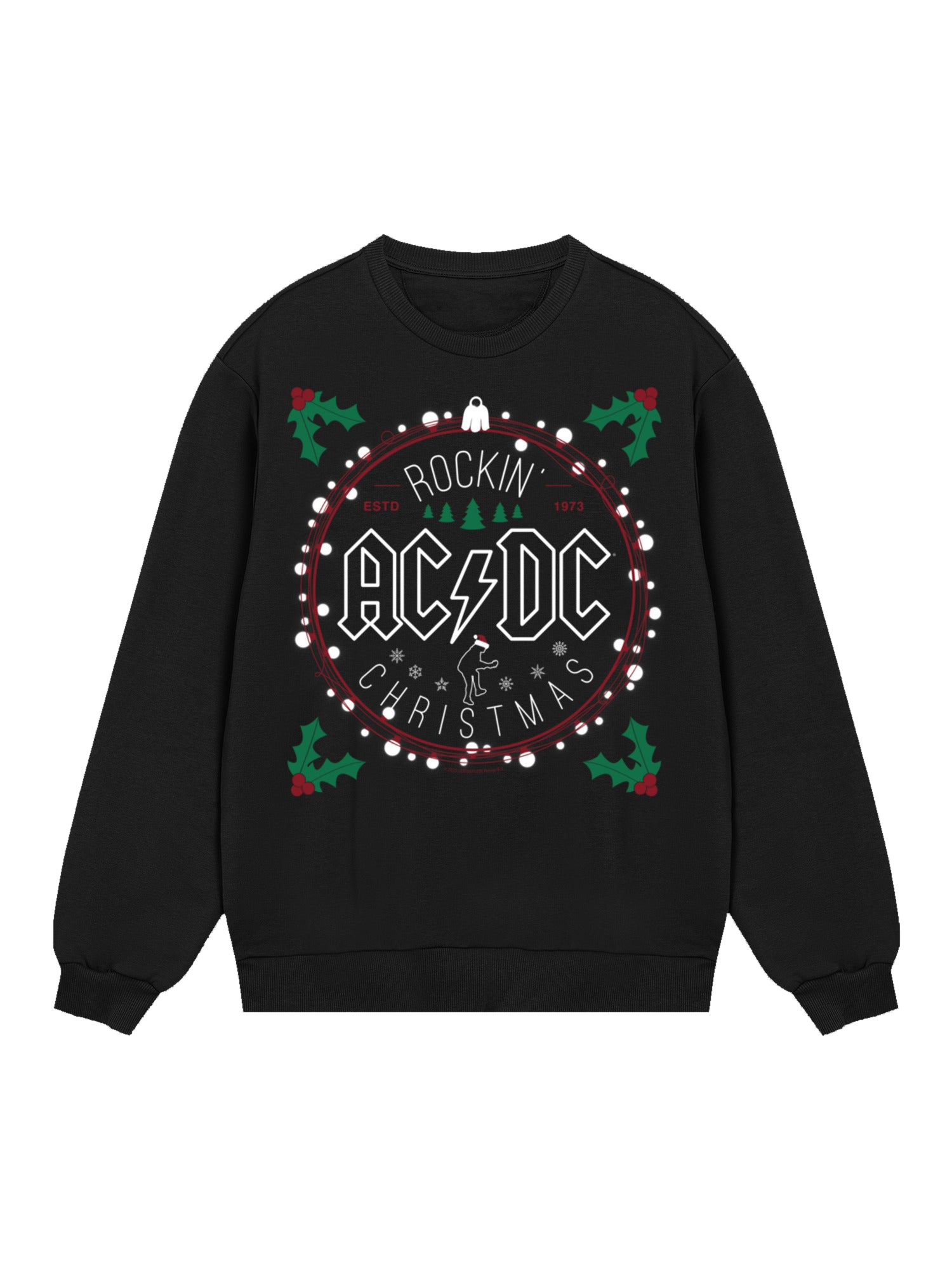 AC/DC Christmas Circle Organic Sweatshirt