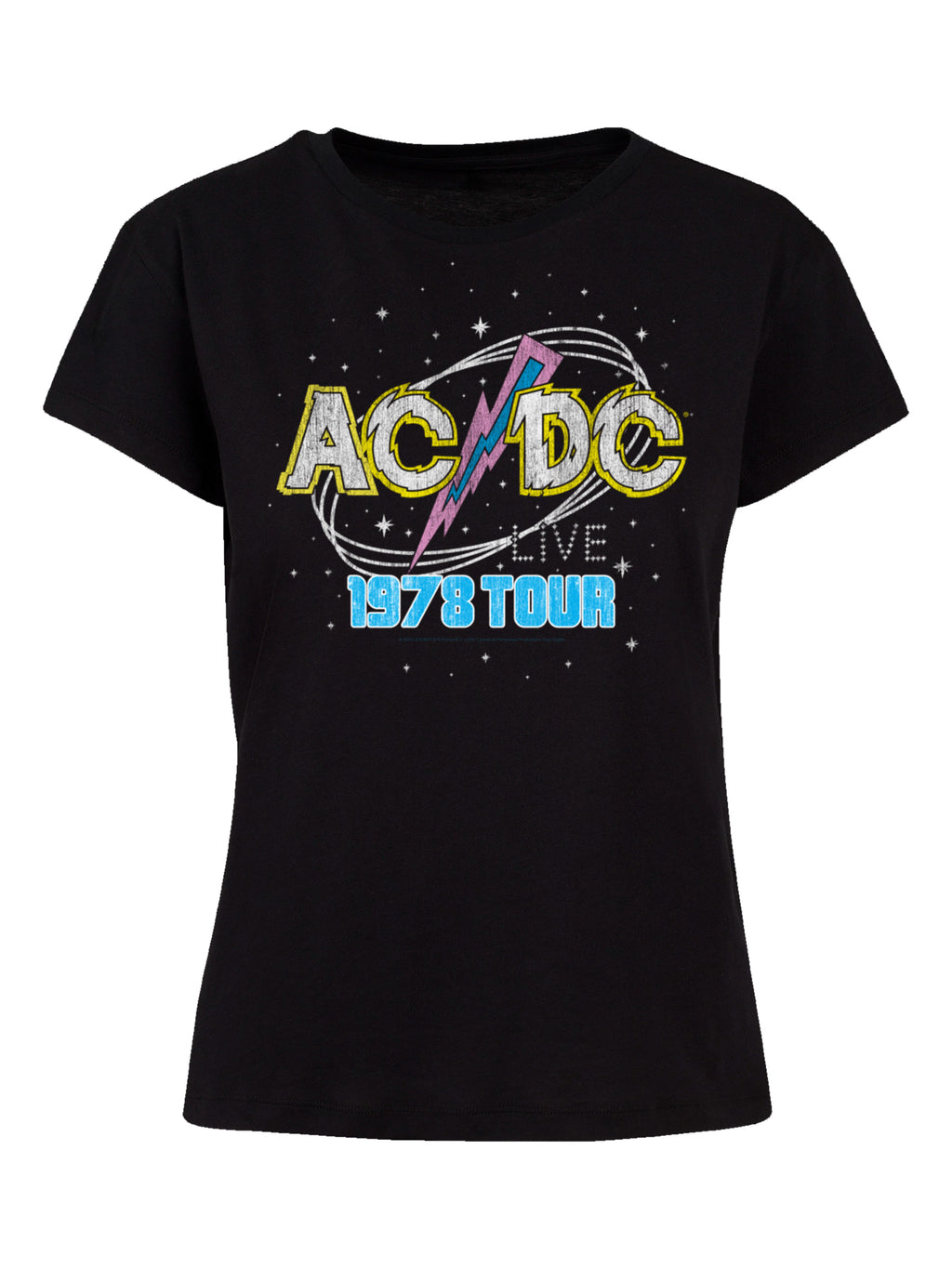 ACDC 1981 Tour en vivo con Tee de la caja de damas