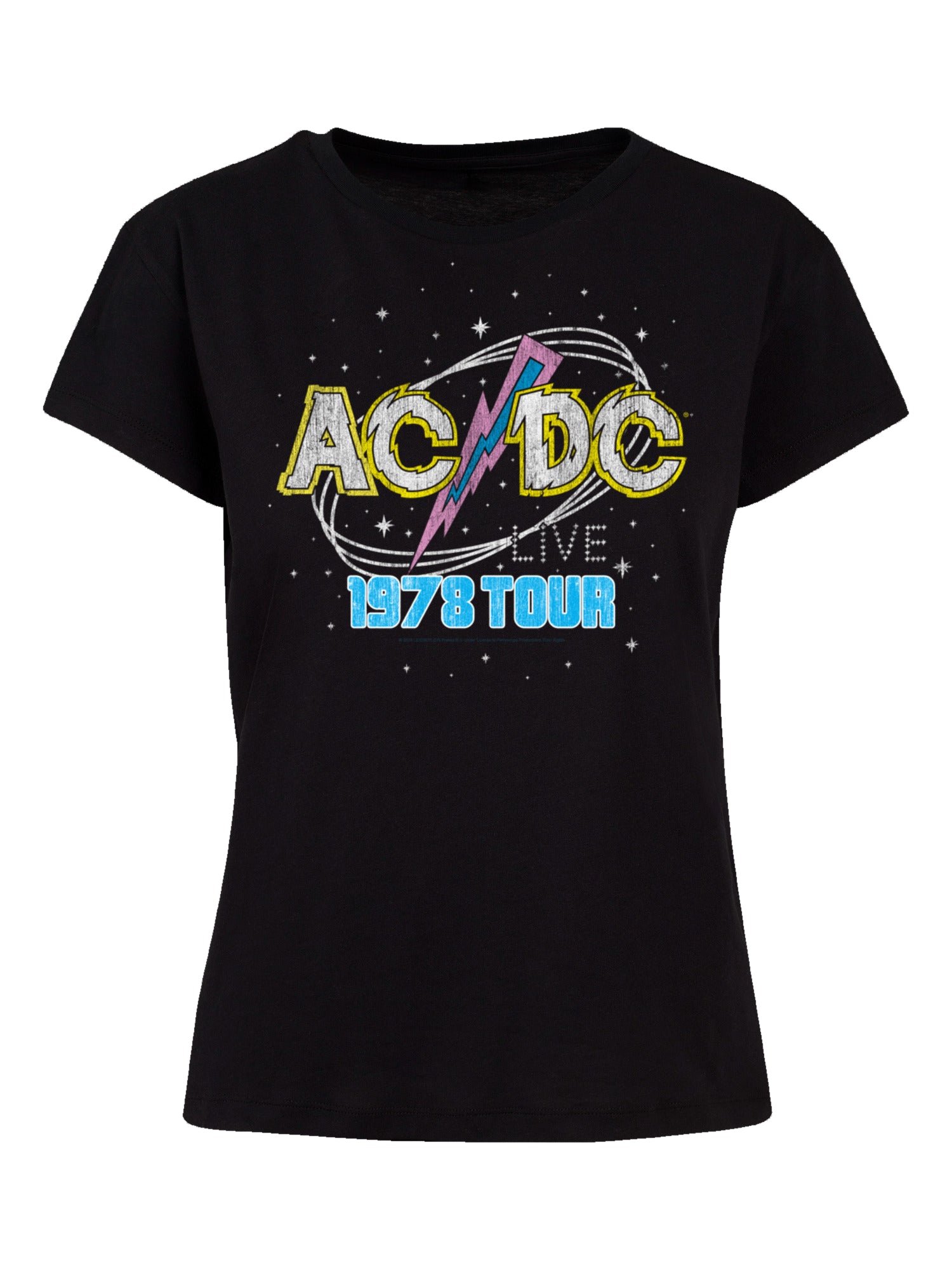ACDC 1981 Tour en vivo con Tee de la caja de damas