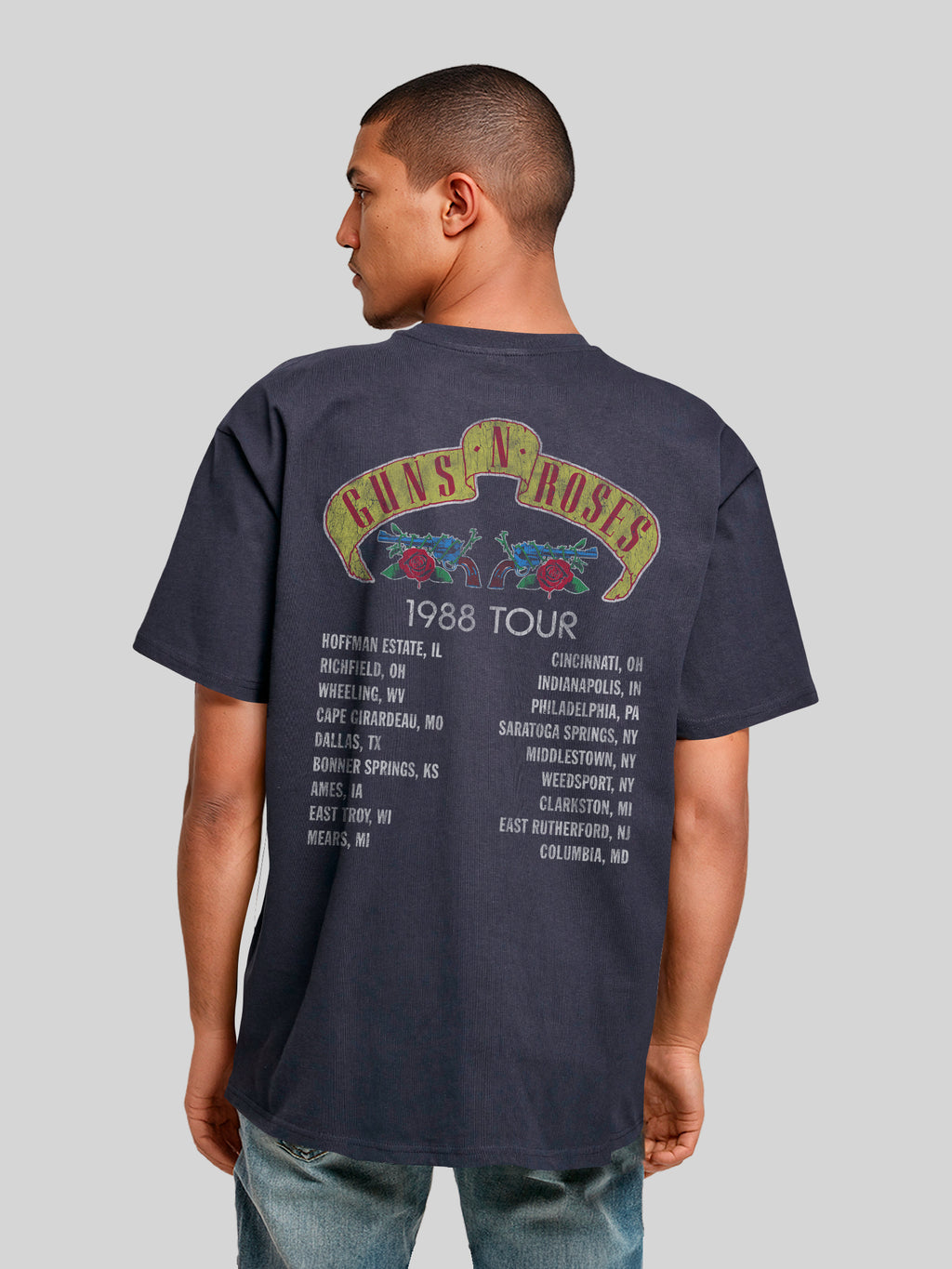 Guns N' Roses 1988 Tour Heavy Oversized T-Shirt