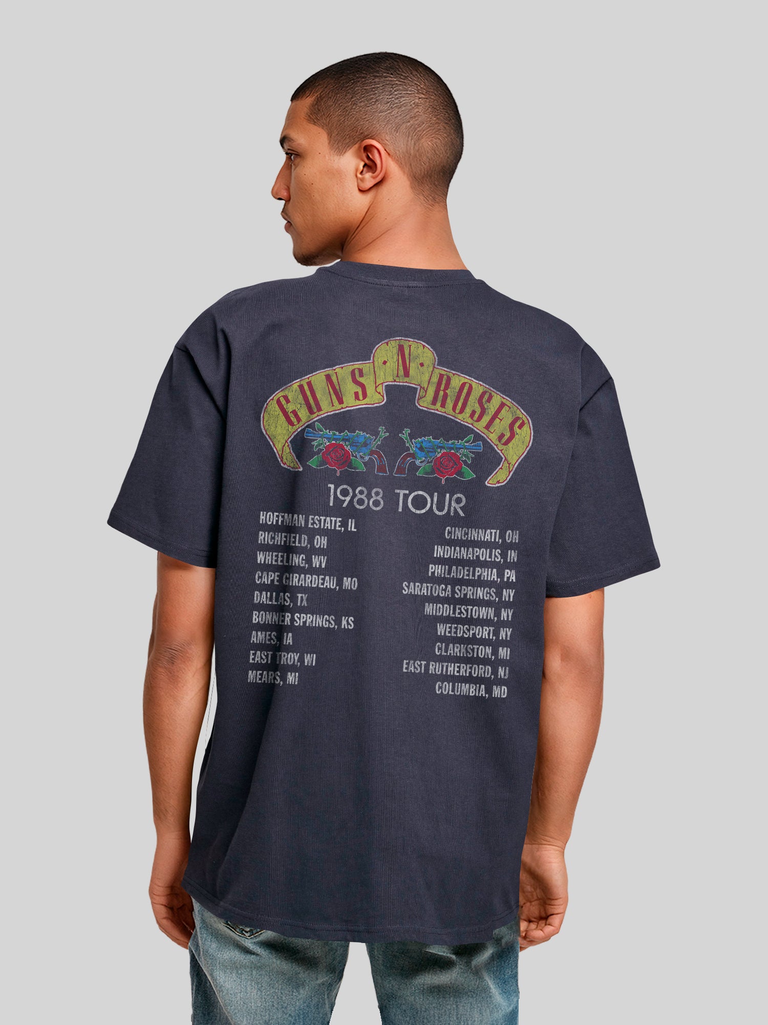 Guns N' Roses 1988 Tour Heavy Oversized T-Shirt