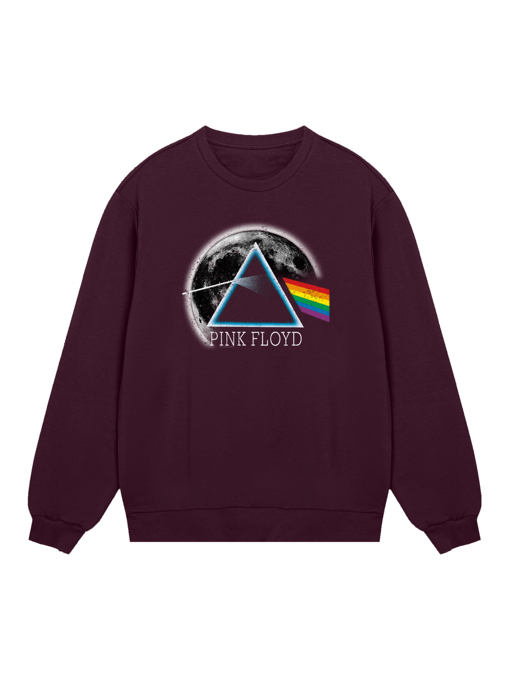 Pink Floyd Dark Side of The Moon Distressed Moon Herren Sweatshirt