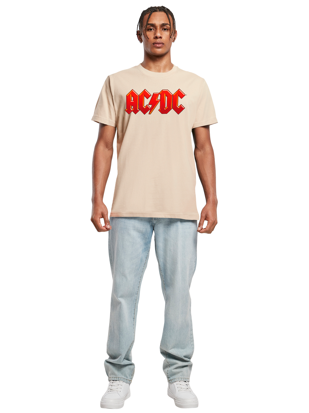 Dunkelrotes ACDC-Logo-T-Shirt