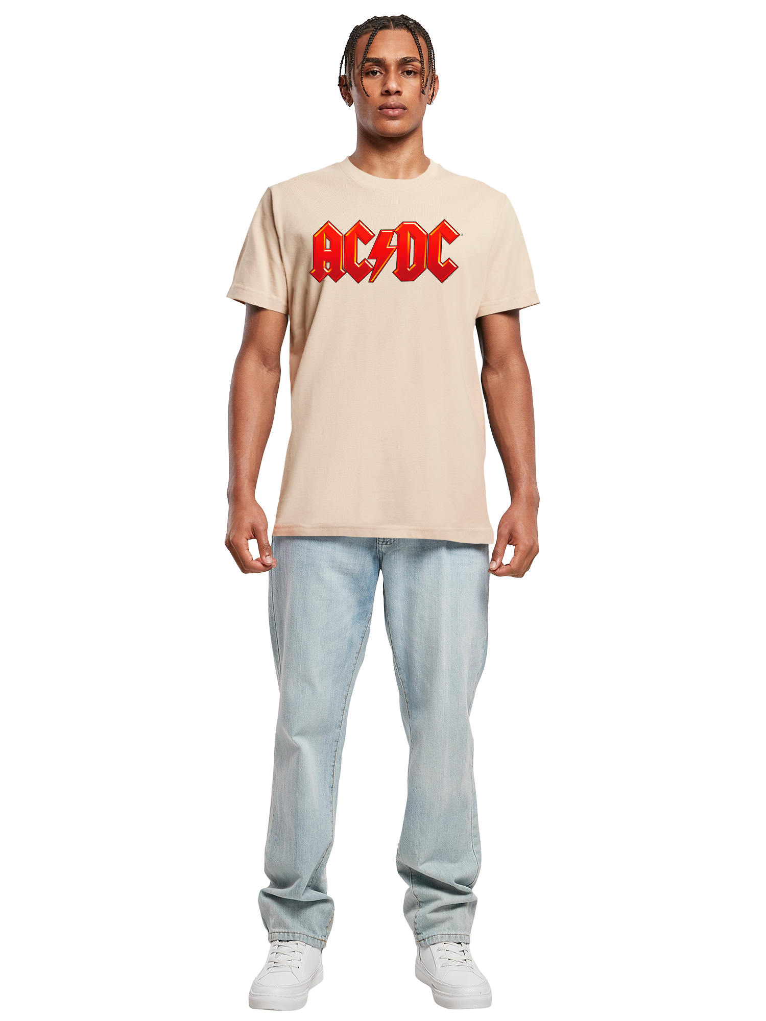 Dunkelrotes ACDC-Logo-T-Shirt