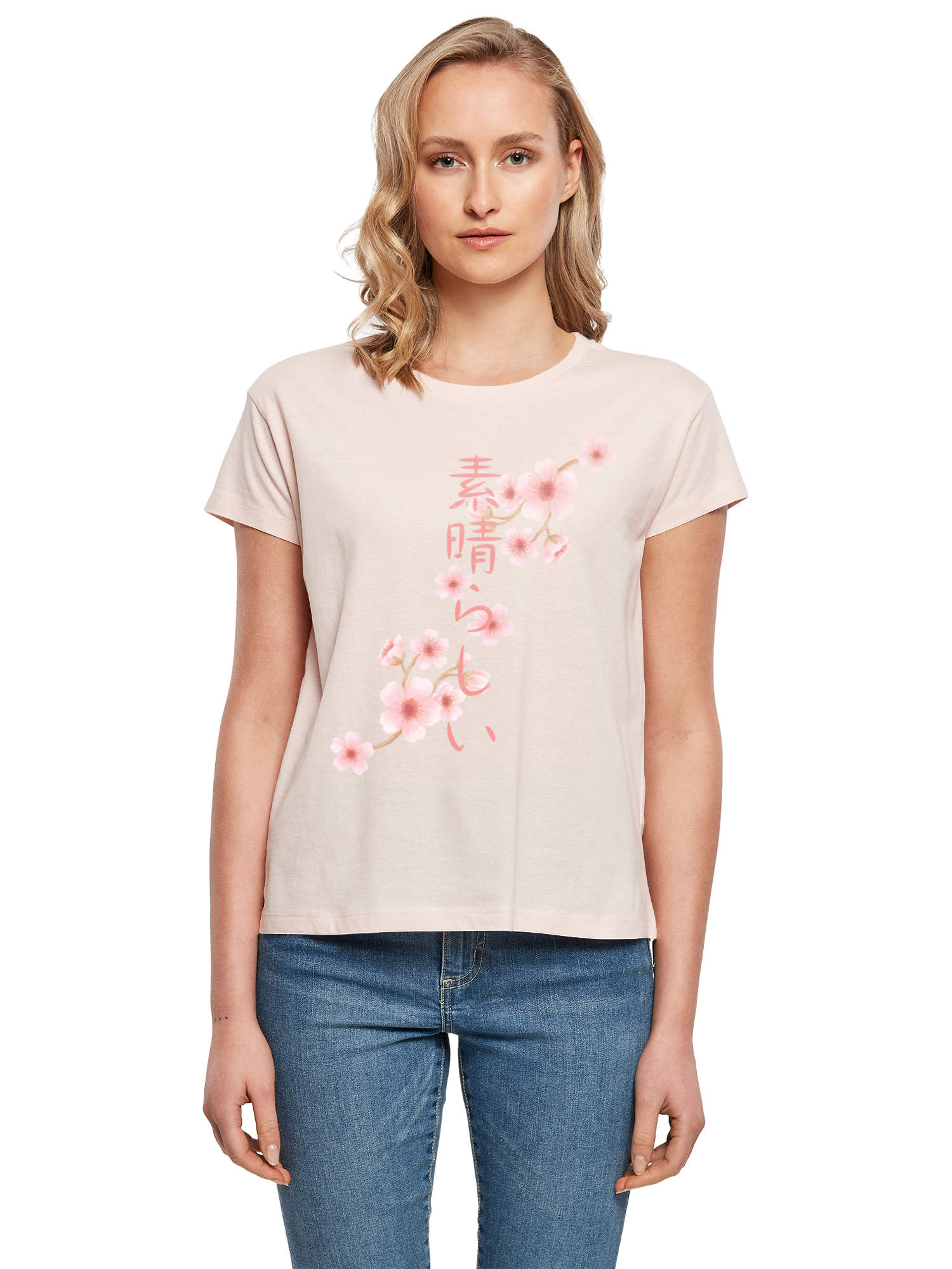 Kirschblüten Asien Ladies Box T-Shirt
