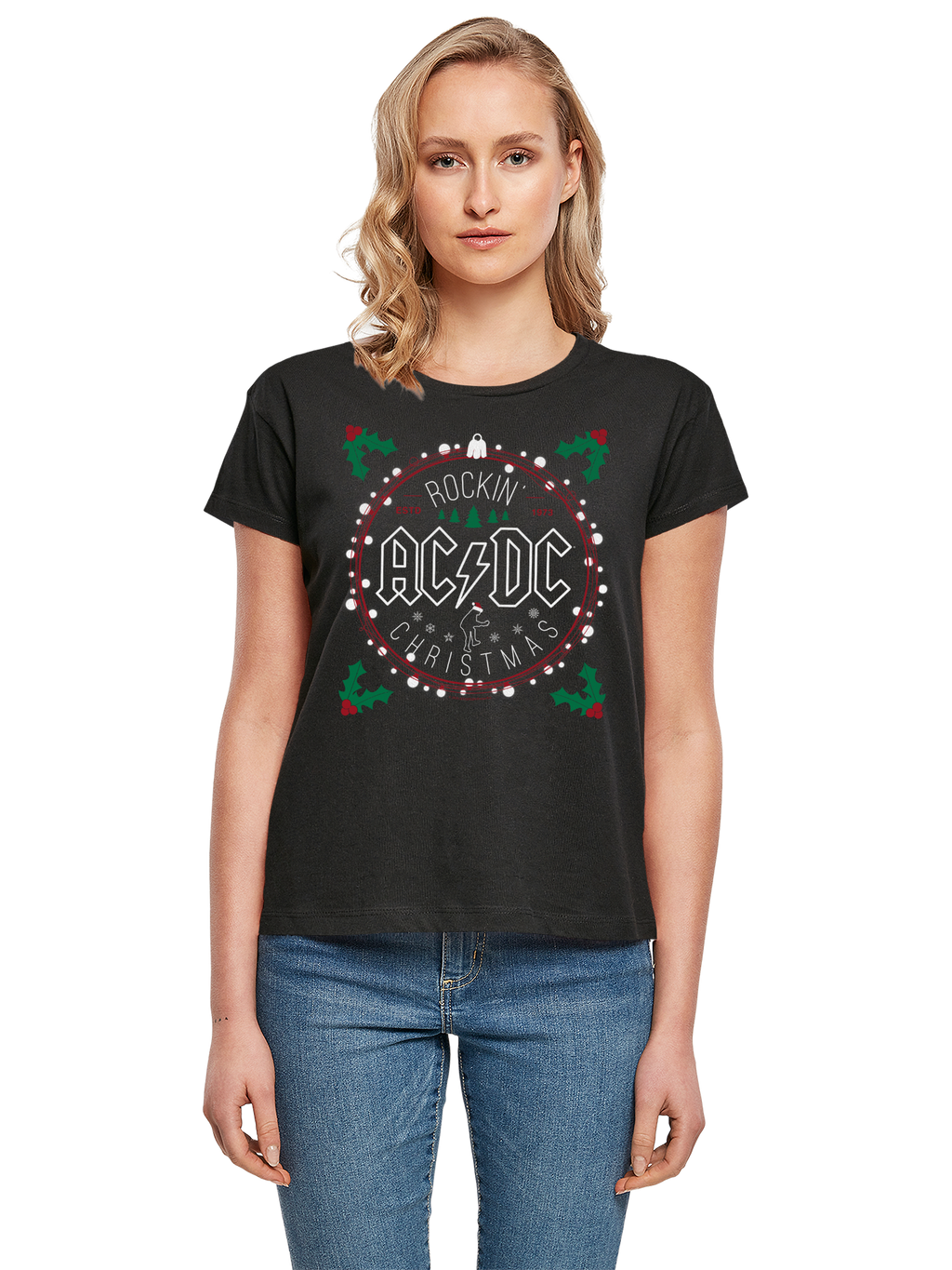 T-shirt AC / DC Christmas Circle Box