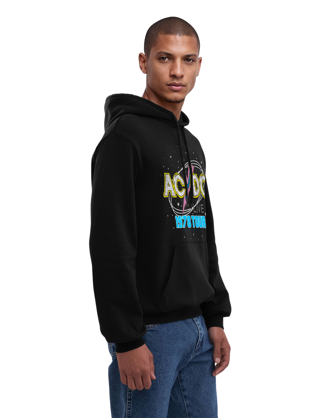 ACDC 1981 Visite en direct avec True Blanks | Hoodie régulier pour hommes