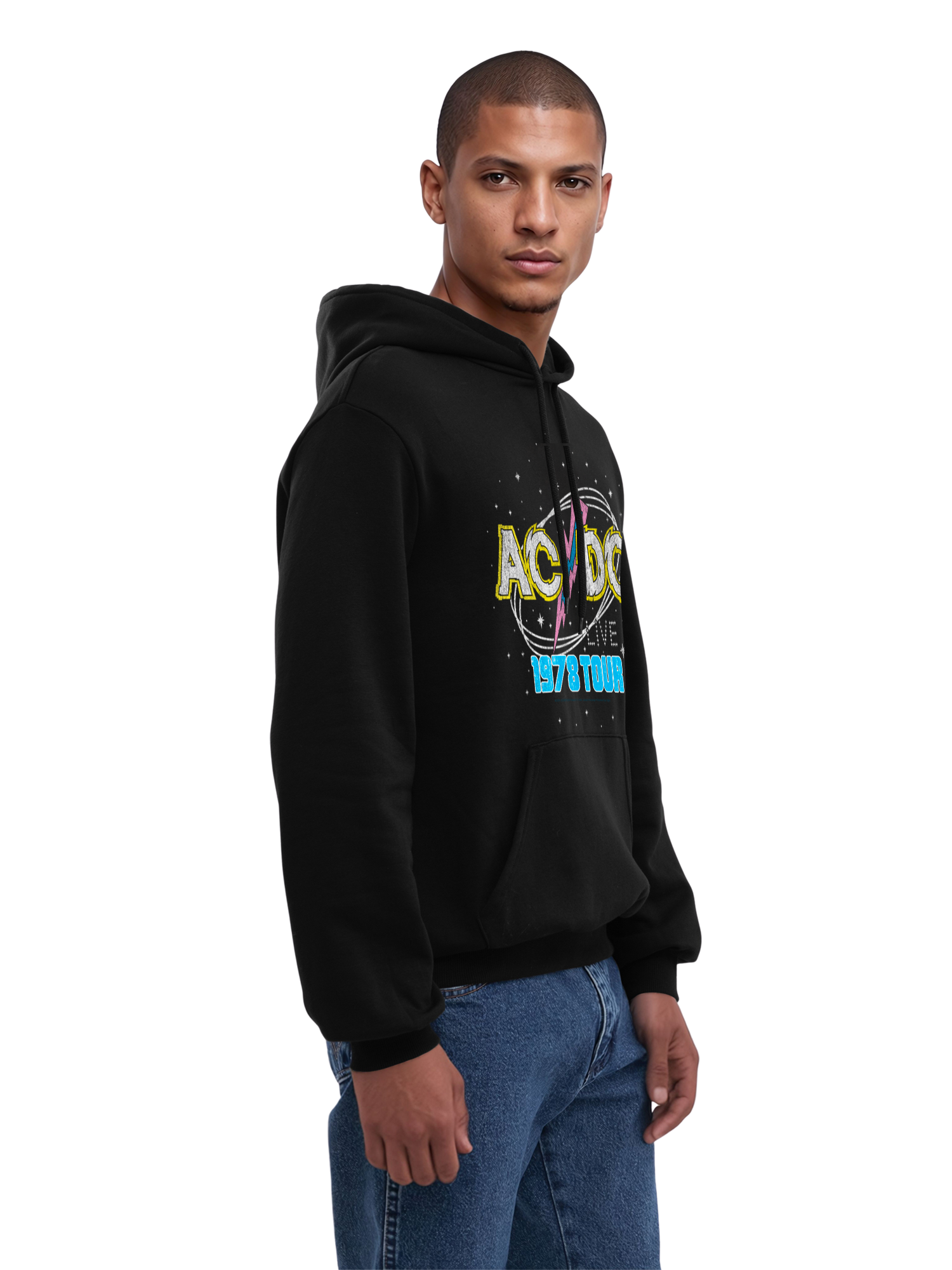ACDC 1981 Visite en direct avec True Blanks | Hoodie régulier pour hommes