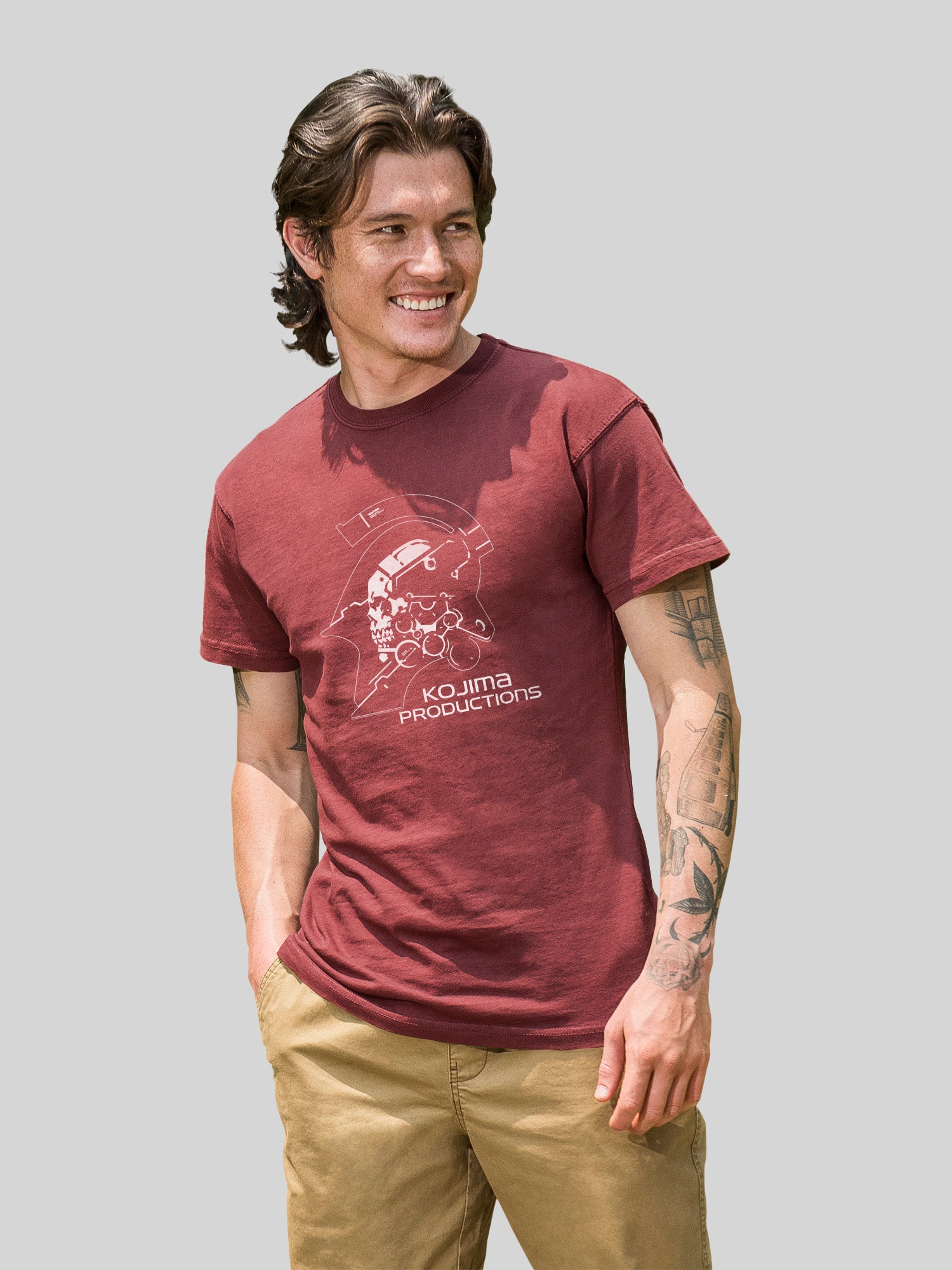 Kojima Productions White Logo Gaming con camiseta de color costero