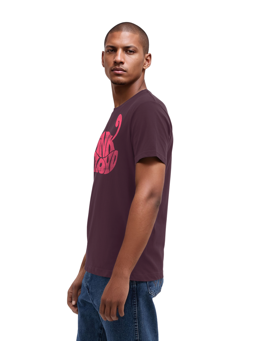 Pink Floyd Retro Logo Navy Men's Organic T-Shirt