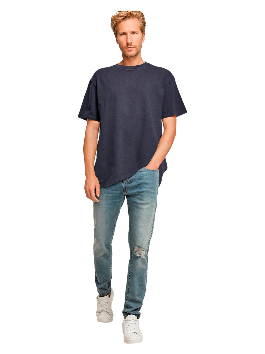 T-shirt surdimensionné lourde Kanagawa Wave