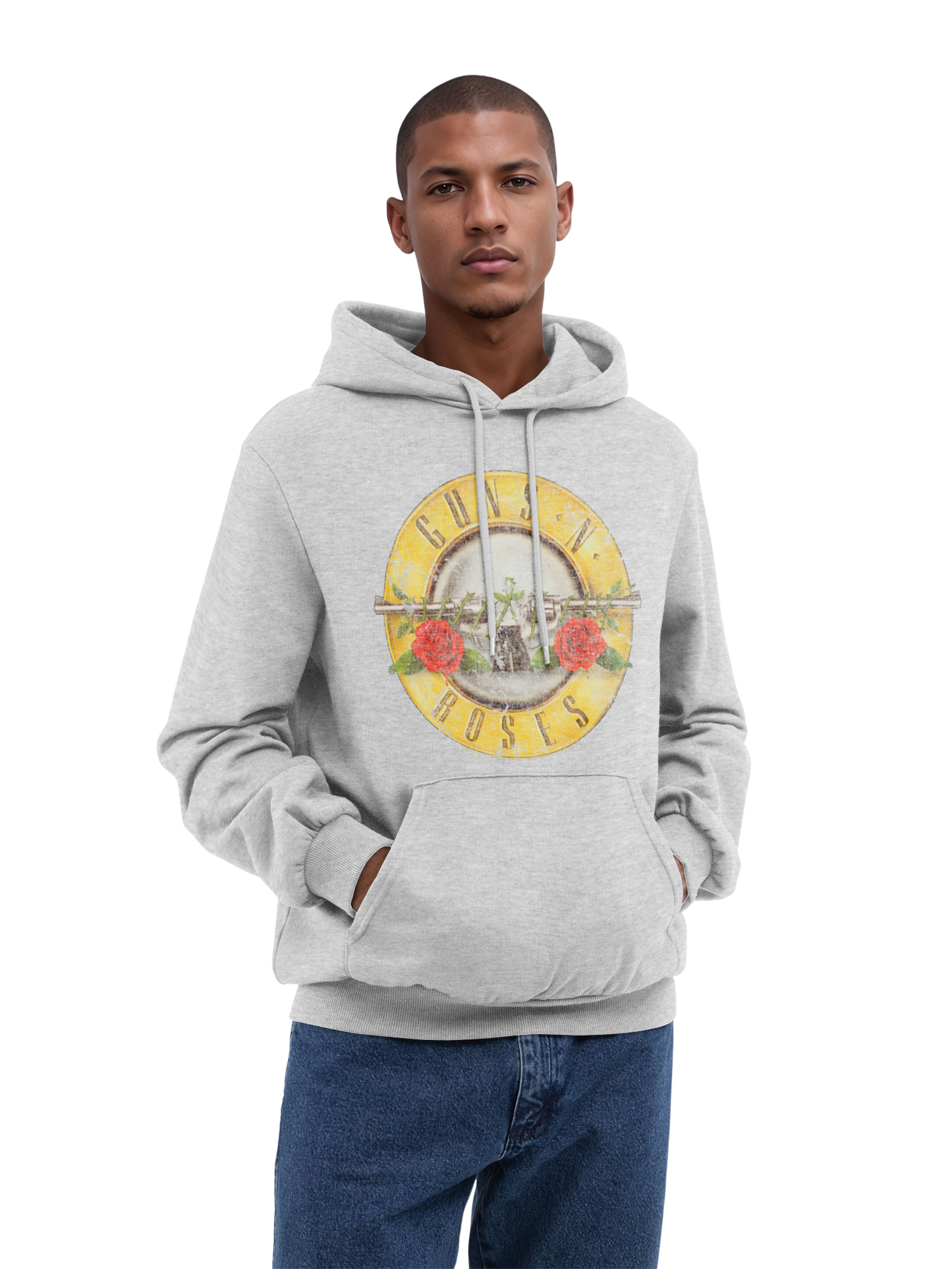 Guns 'n' Roses Vintage Bullet Logo with True Blanks | Mens Regular Hoody