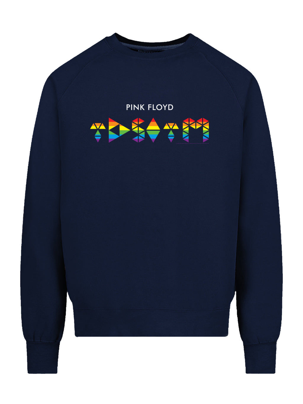 Pink Floyd TDSOTM Rainbow with Vintage Fleece Raglan Crew