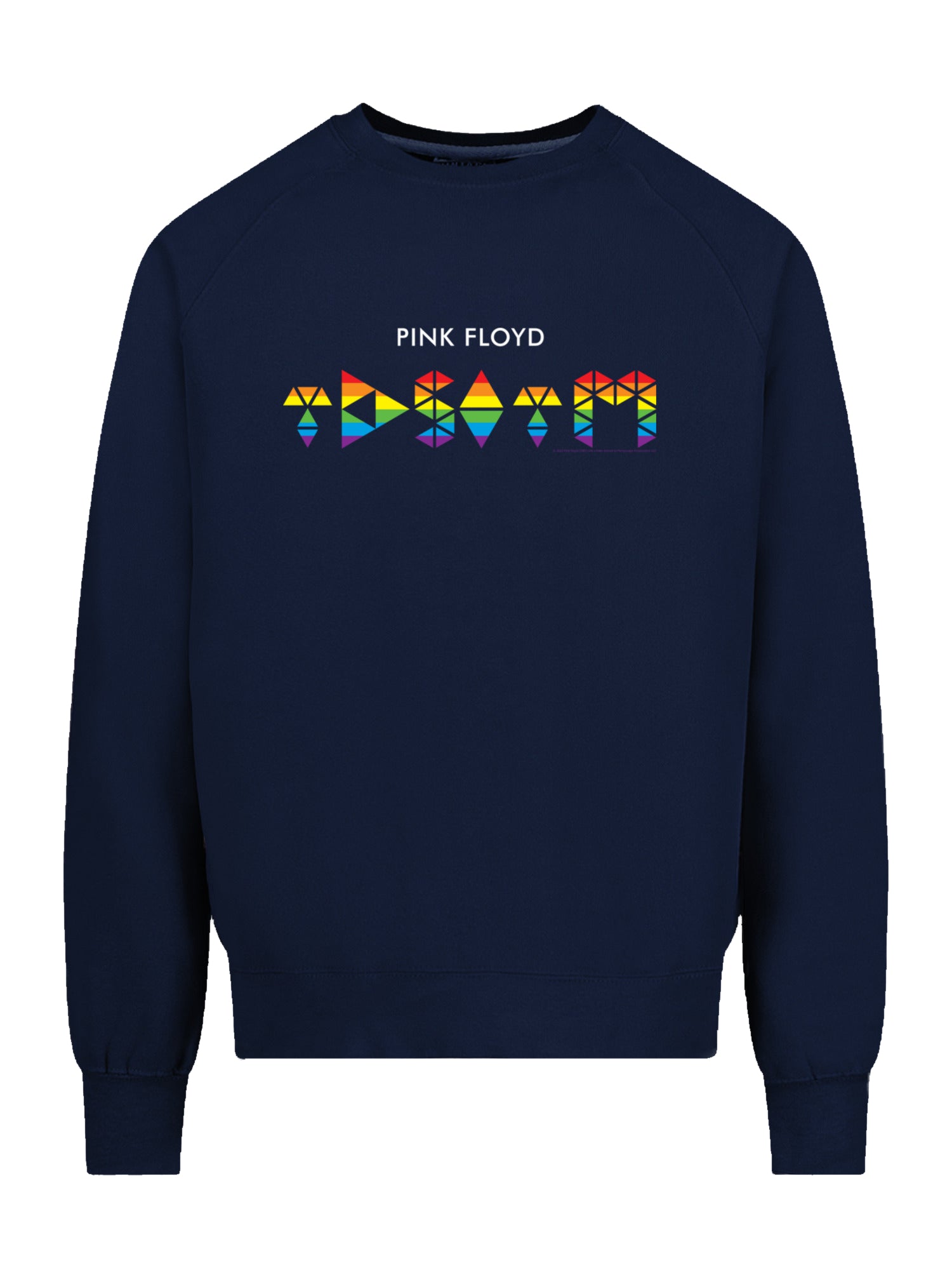 Pink Floyd TDSOTM Rainbow with Vintage Fleece Raglan Crew