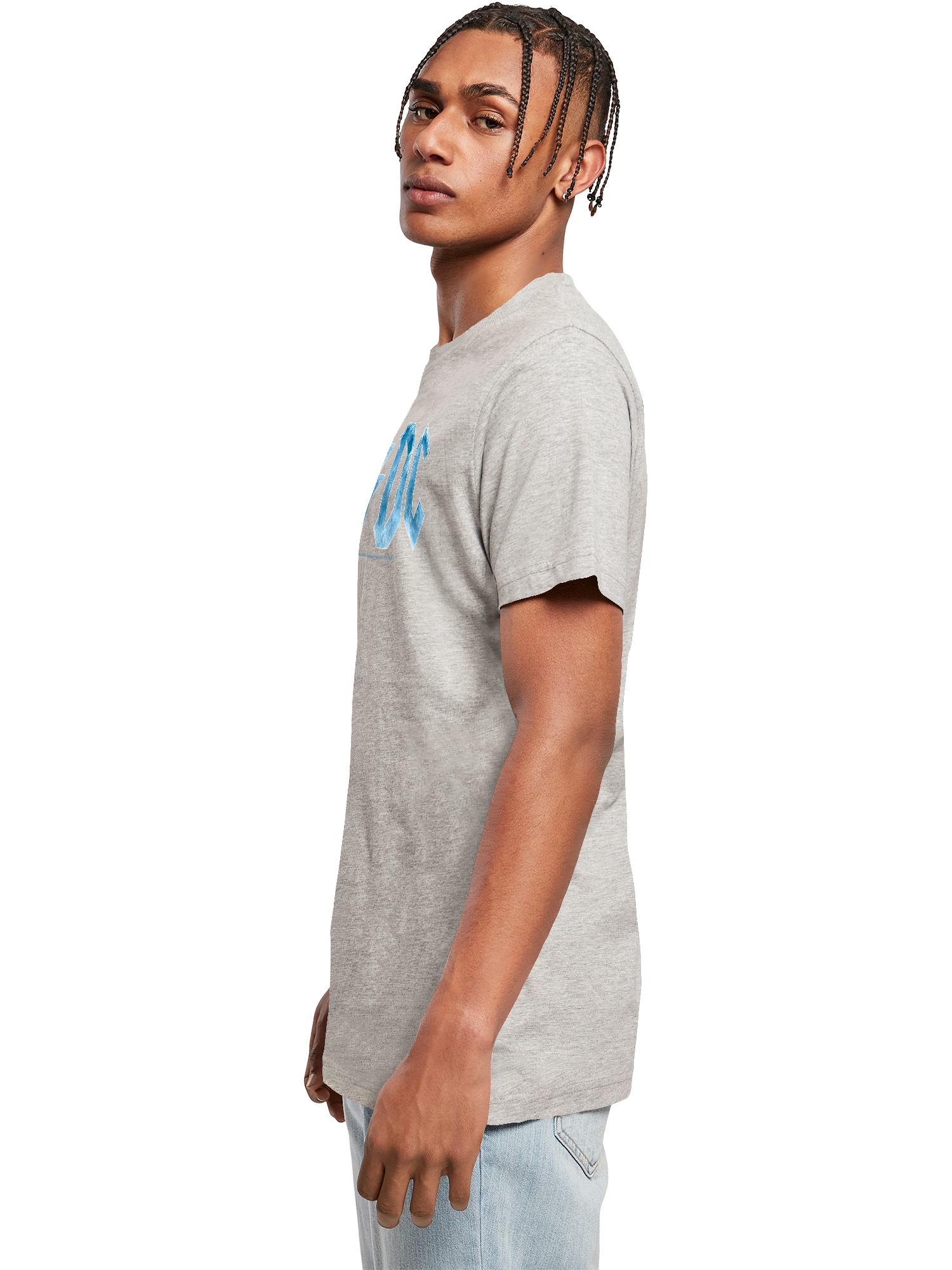 ACDC Blue Ice Logo T-shirt Round Cou