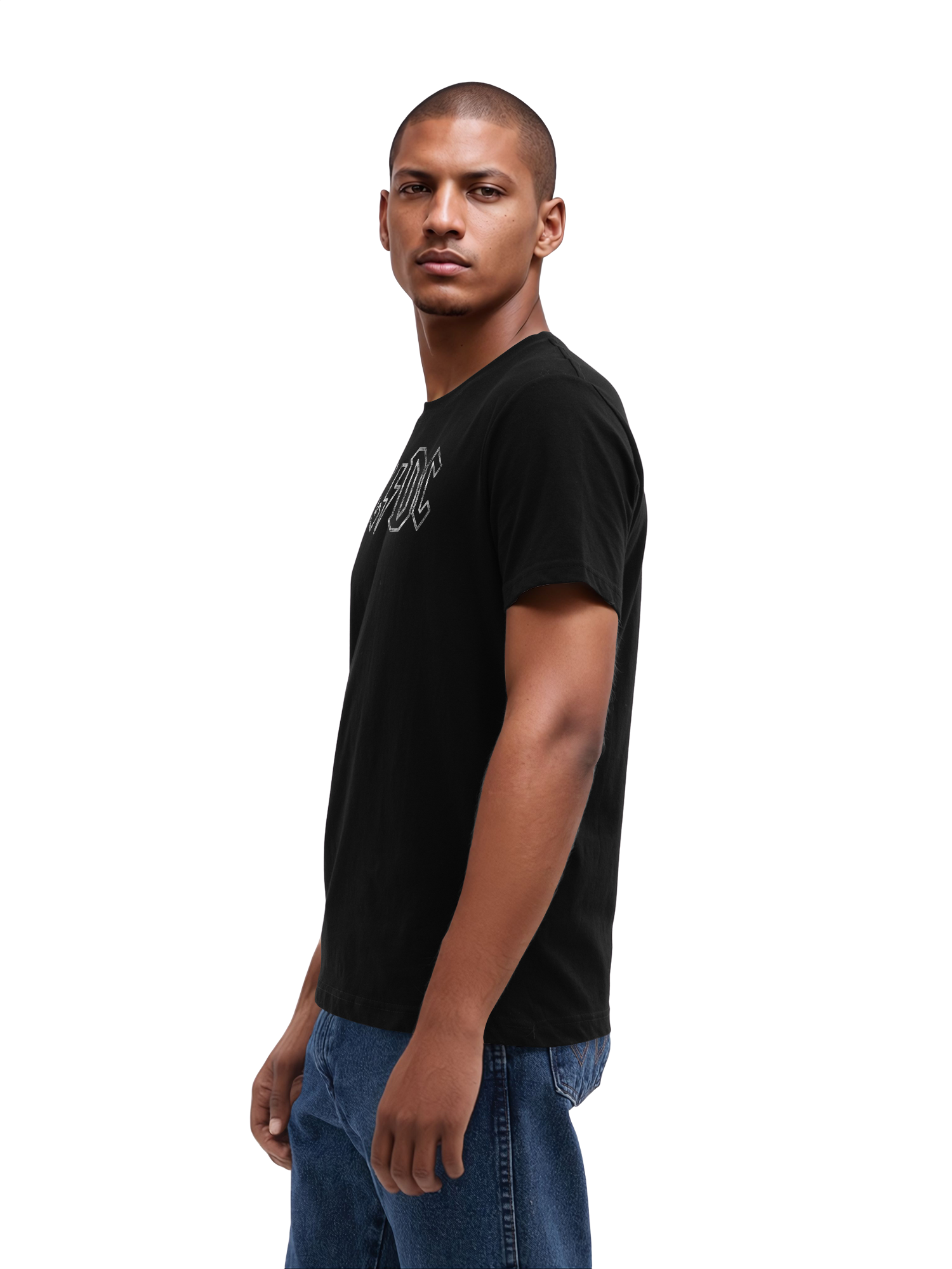 T-shirt organique de logo Jagged AC / DC