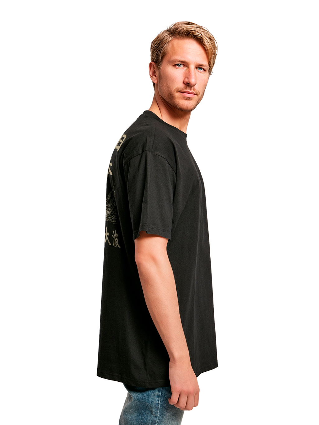 T-shirt surdimensionné lourde Kanagawa Wave