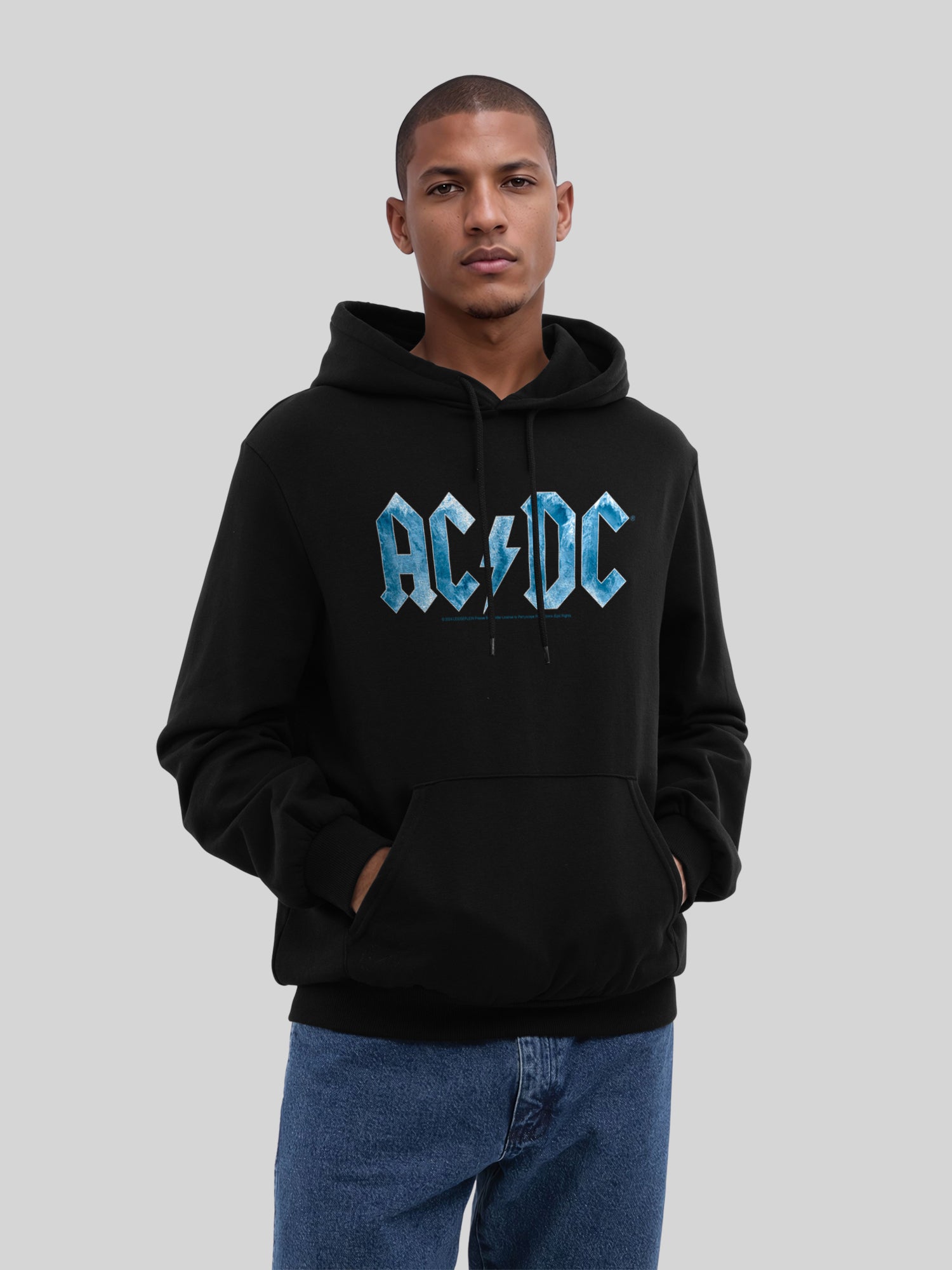 ACDC Blue Ice Logo Herren Hoodie