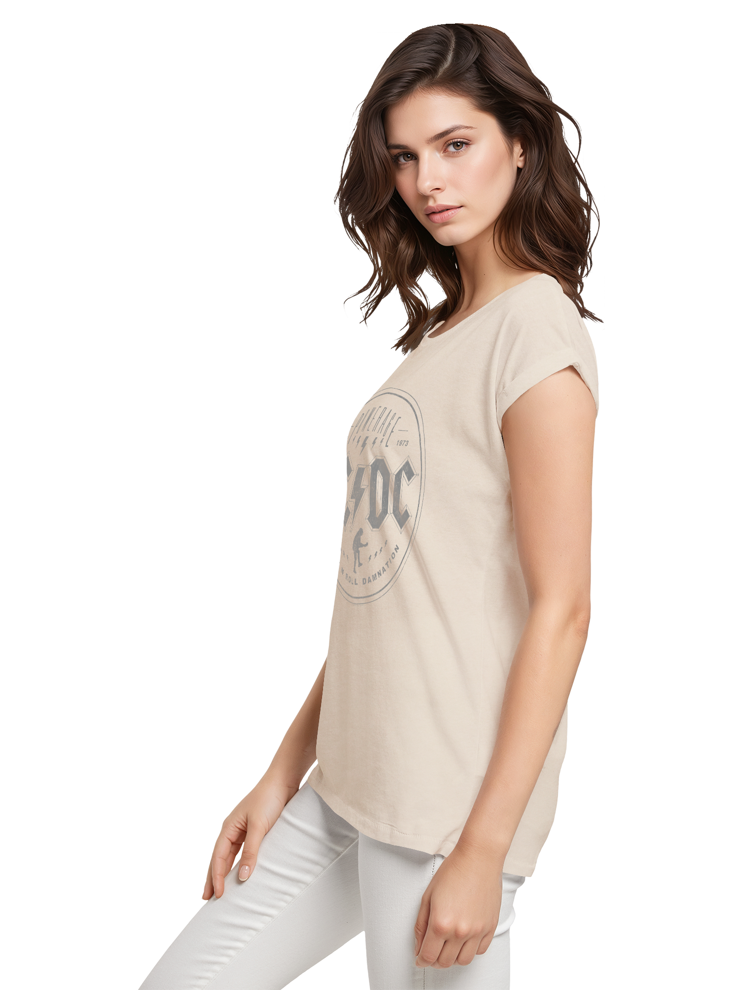 ACDC Rock N Roll Damnation Damen T-Shirt