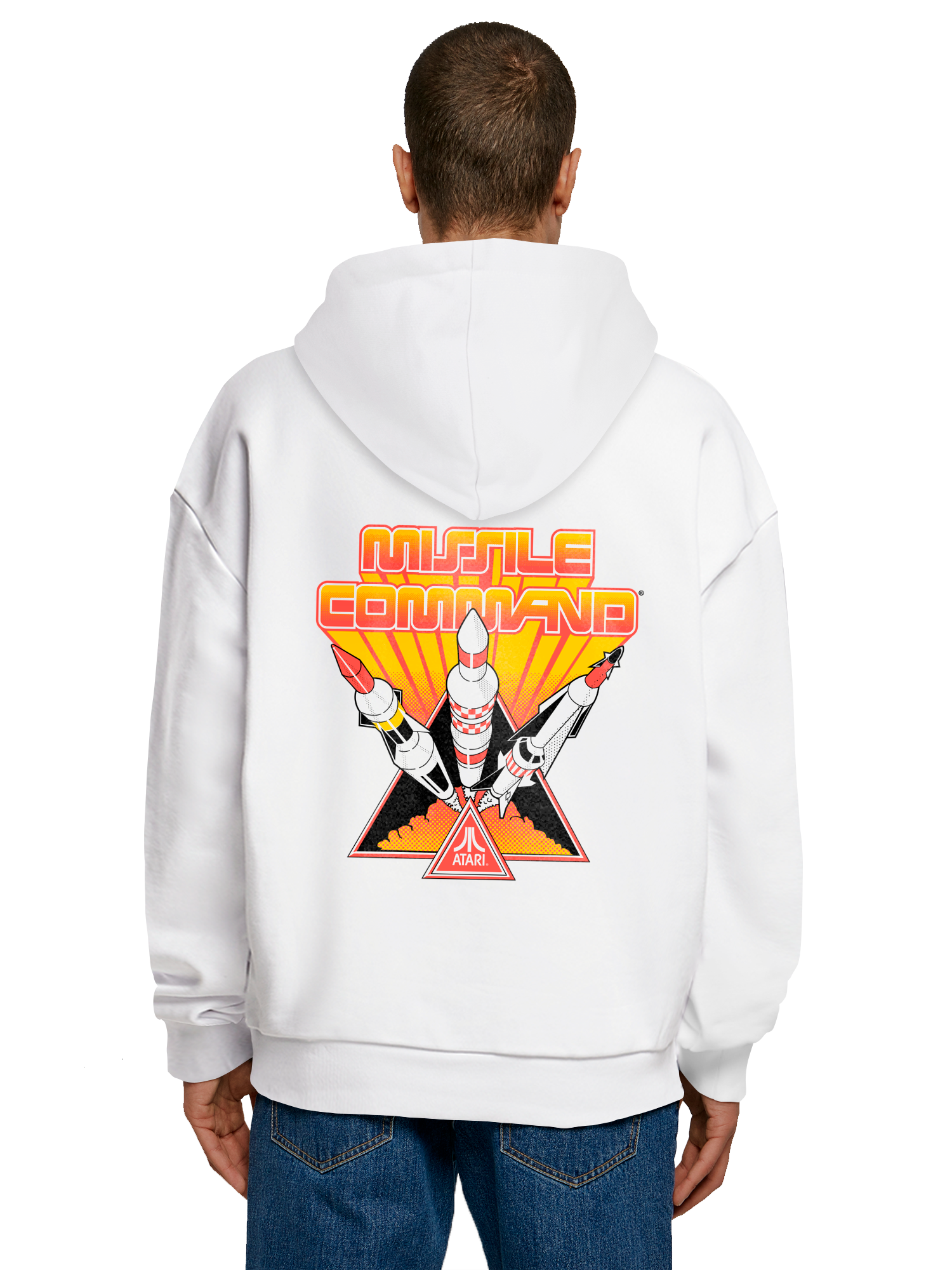 Missile Command Triple Shot Atari Retro Gaming with Ultra Heavy Hoody