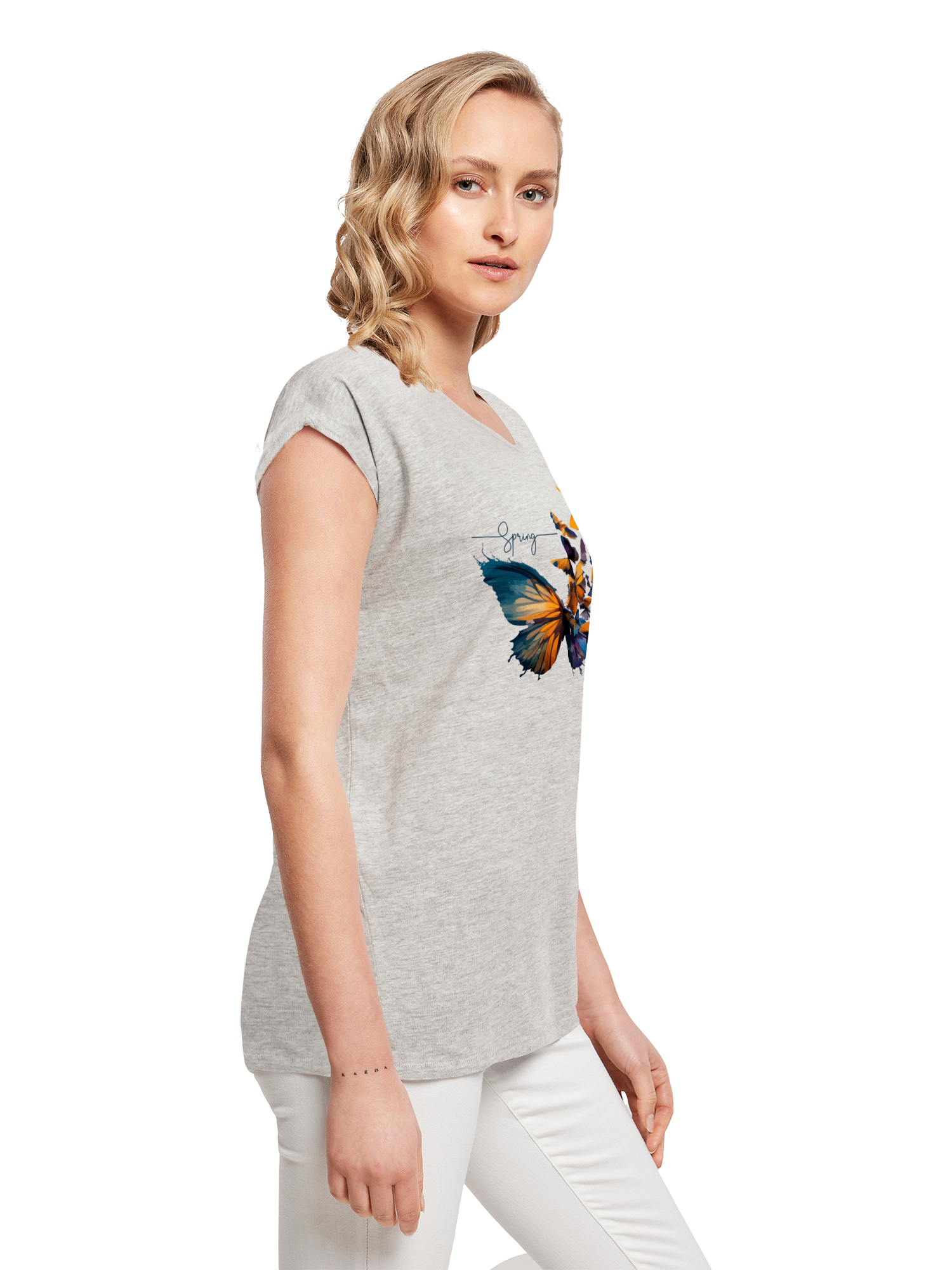 Butterfly of butterflies Ladies Extended Shoulder T-Shirt