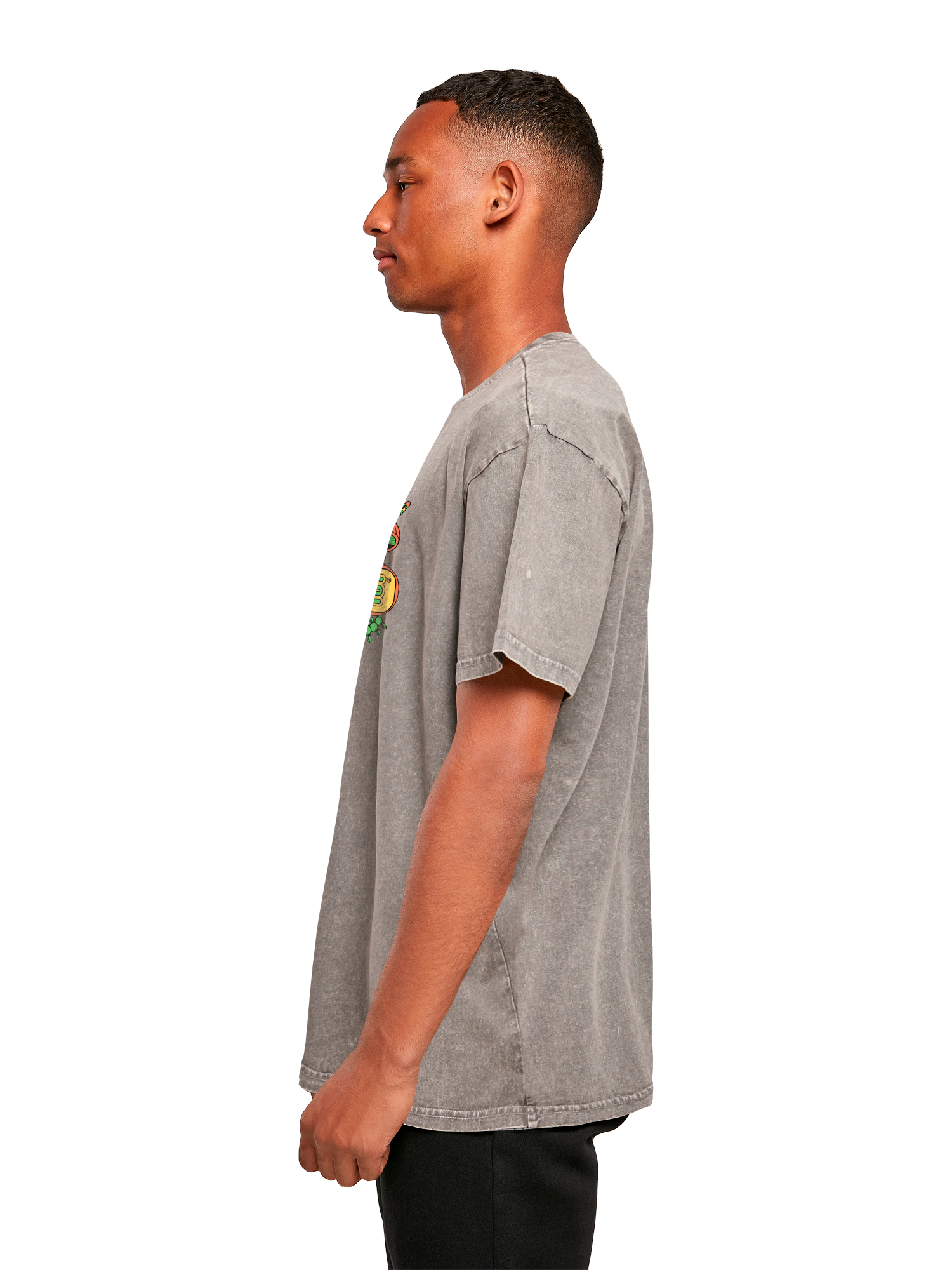 Centipede Atari Retro Gaming Art with Acid Washed Heavy Oversize Tee